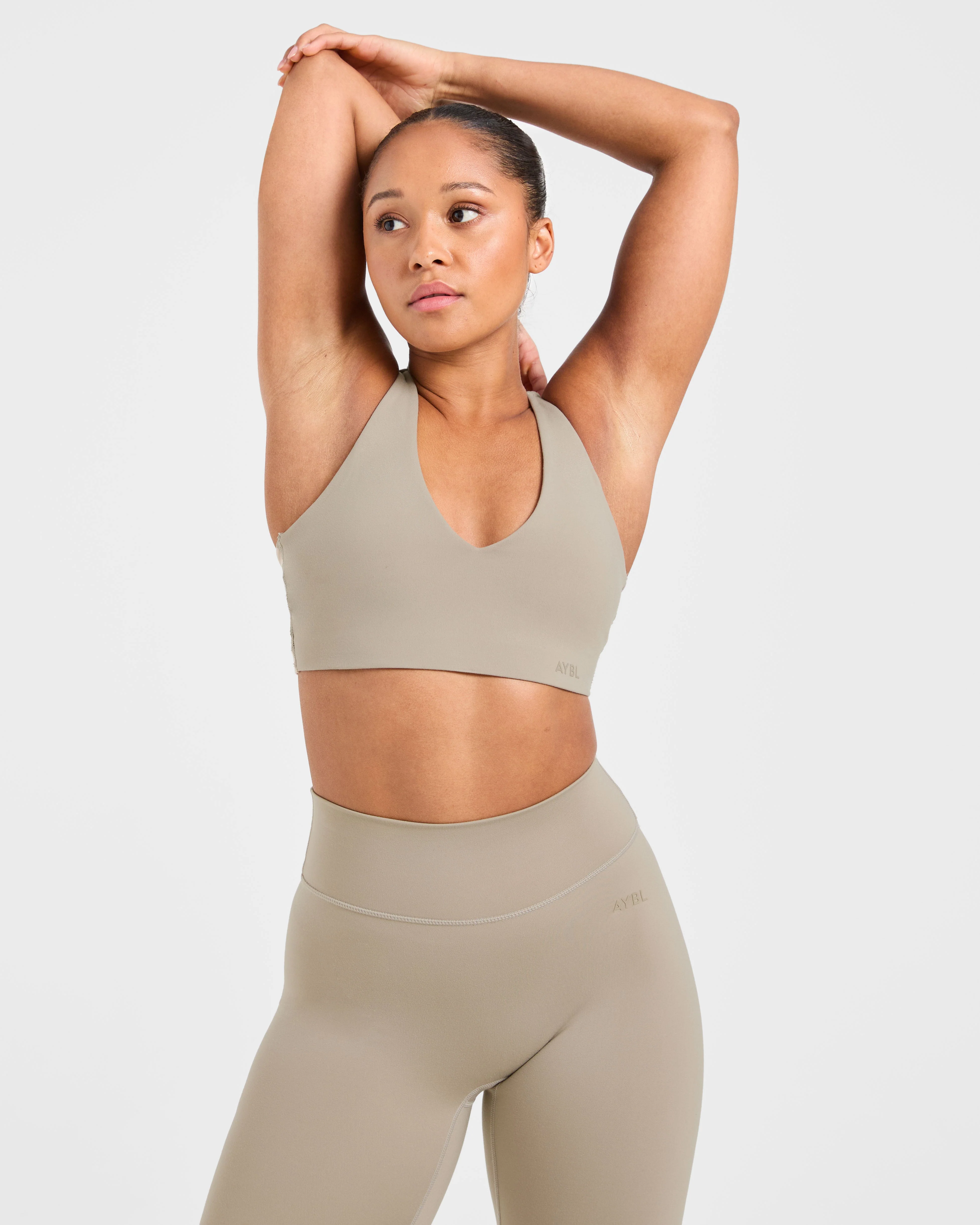 Staple Sports Bra - Muted Taupe - Image 8