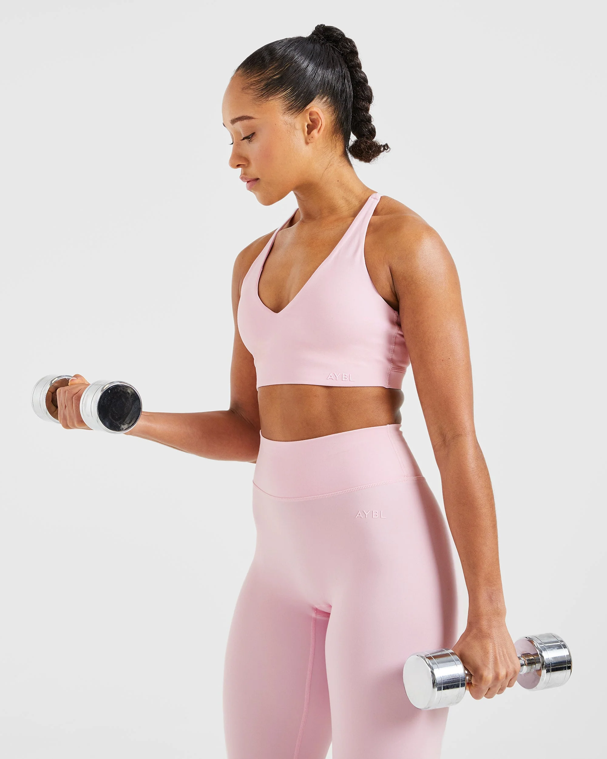 Staple Sports Bra - Pastel Pink - Image 8