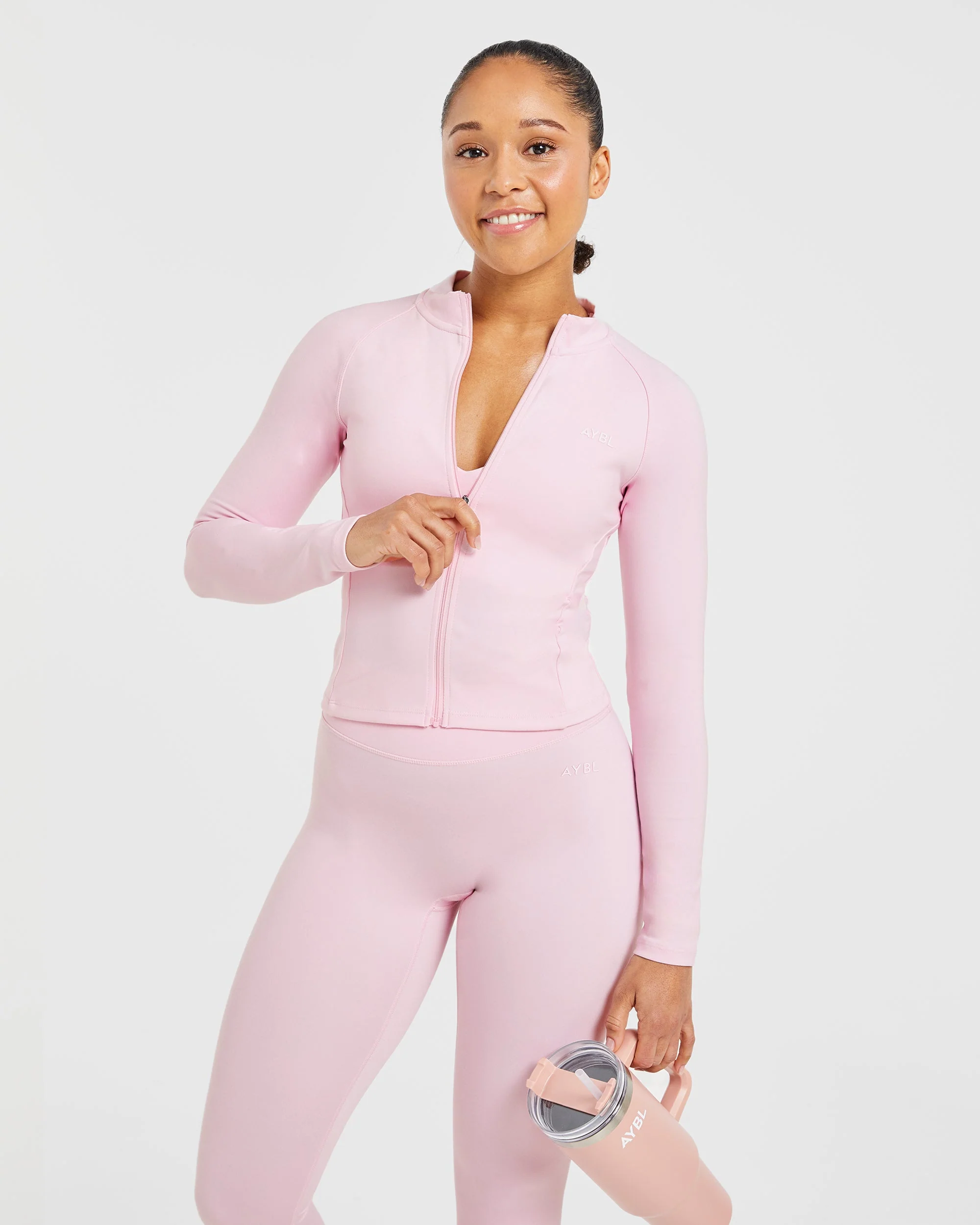Staple Zip Jacket - Pastel Pink - Image 7