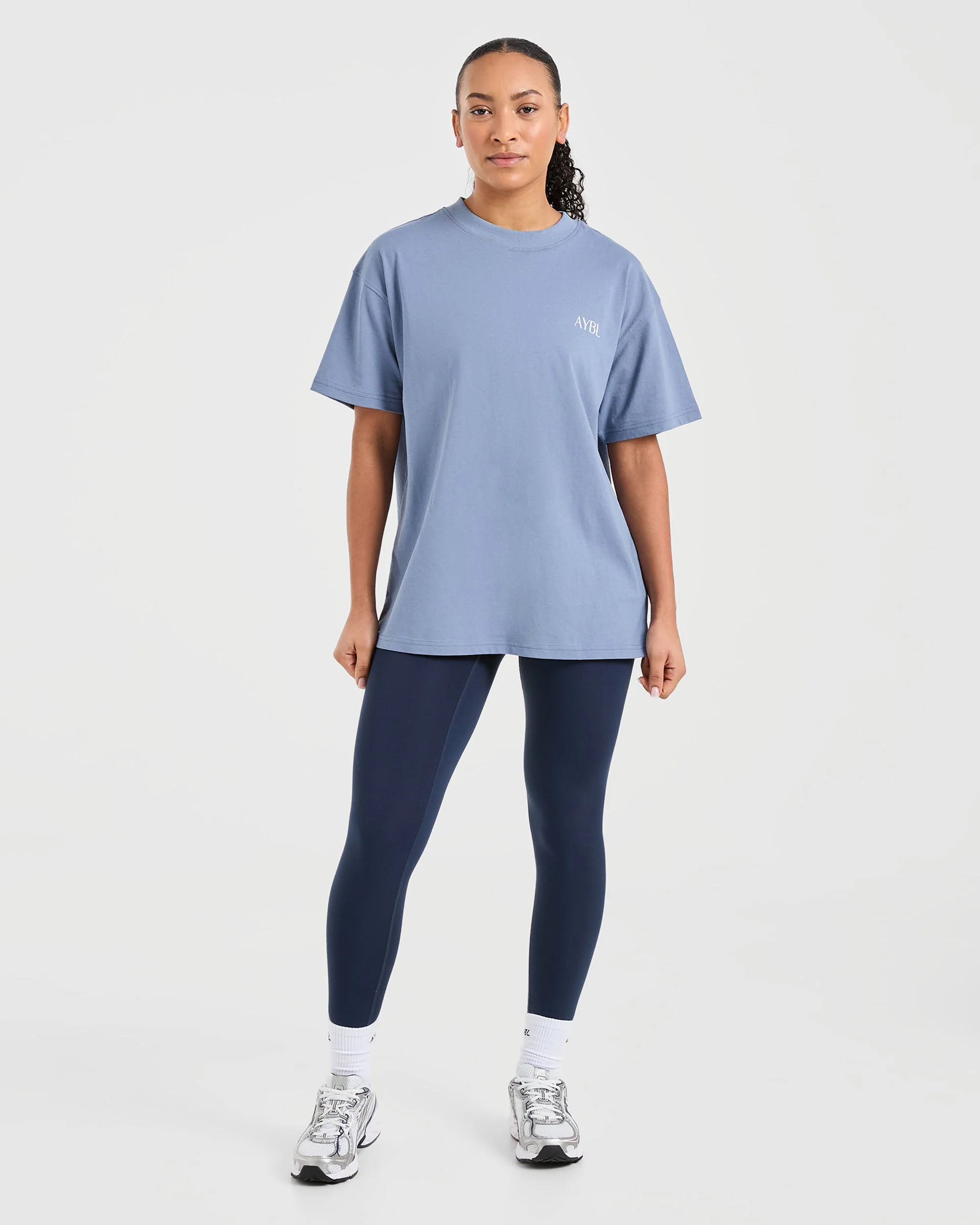 Strength Club Oversized T Shirt - Blue - Image 4