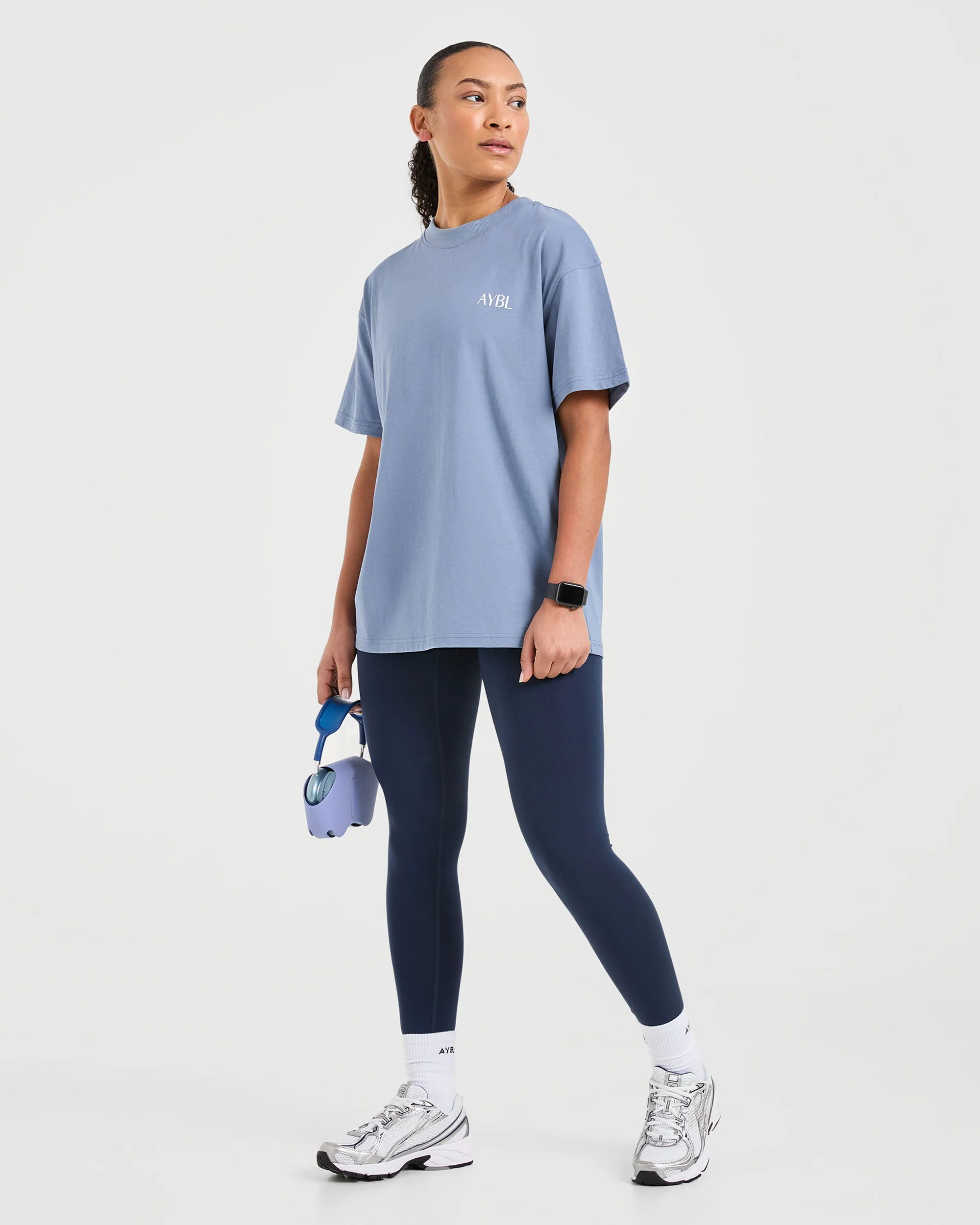 Strength Club Oversized T Shirt - Blue - Image 7
