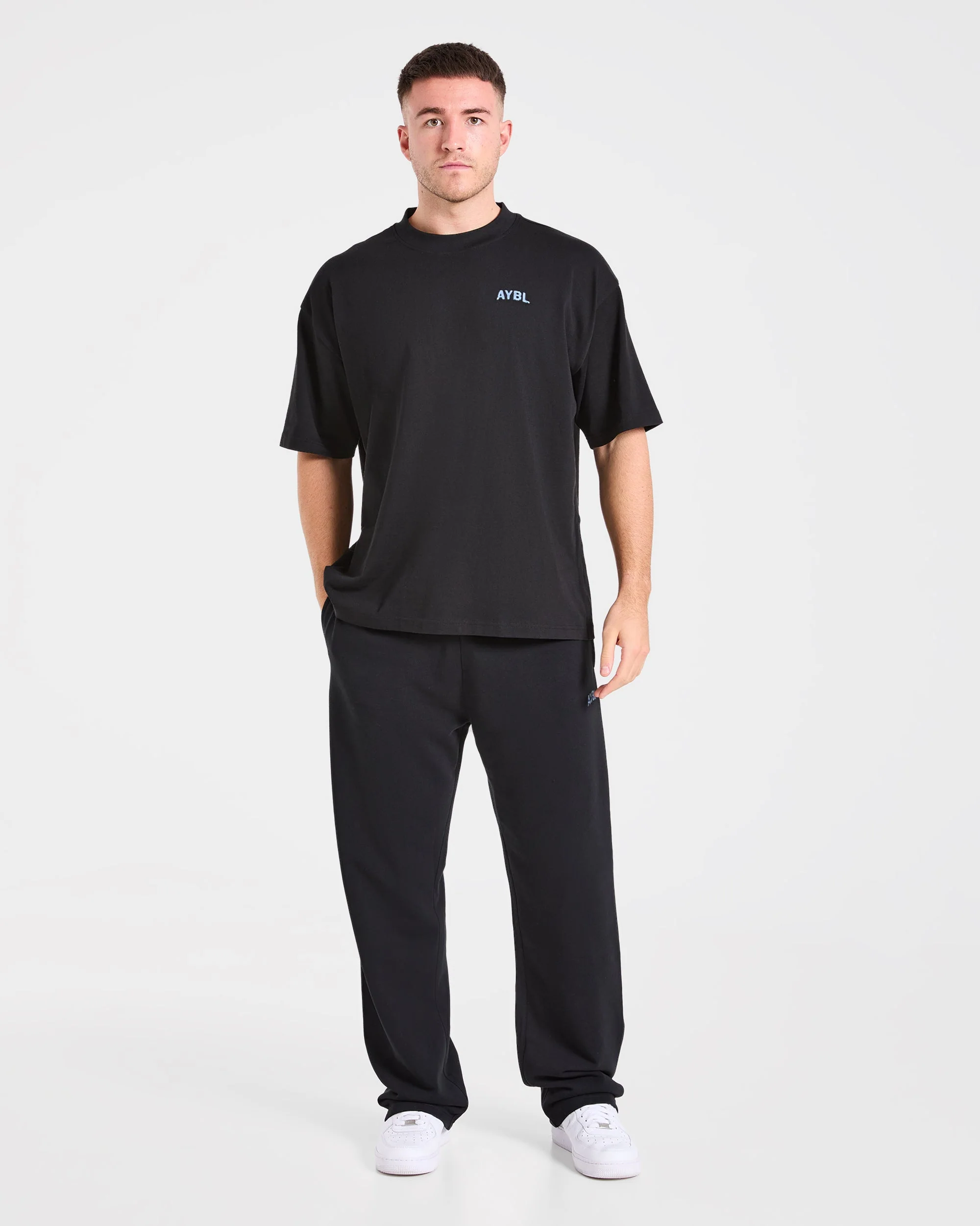 Strength Division Oversized T Shirt - Black/Blue - Image 3