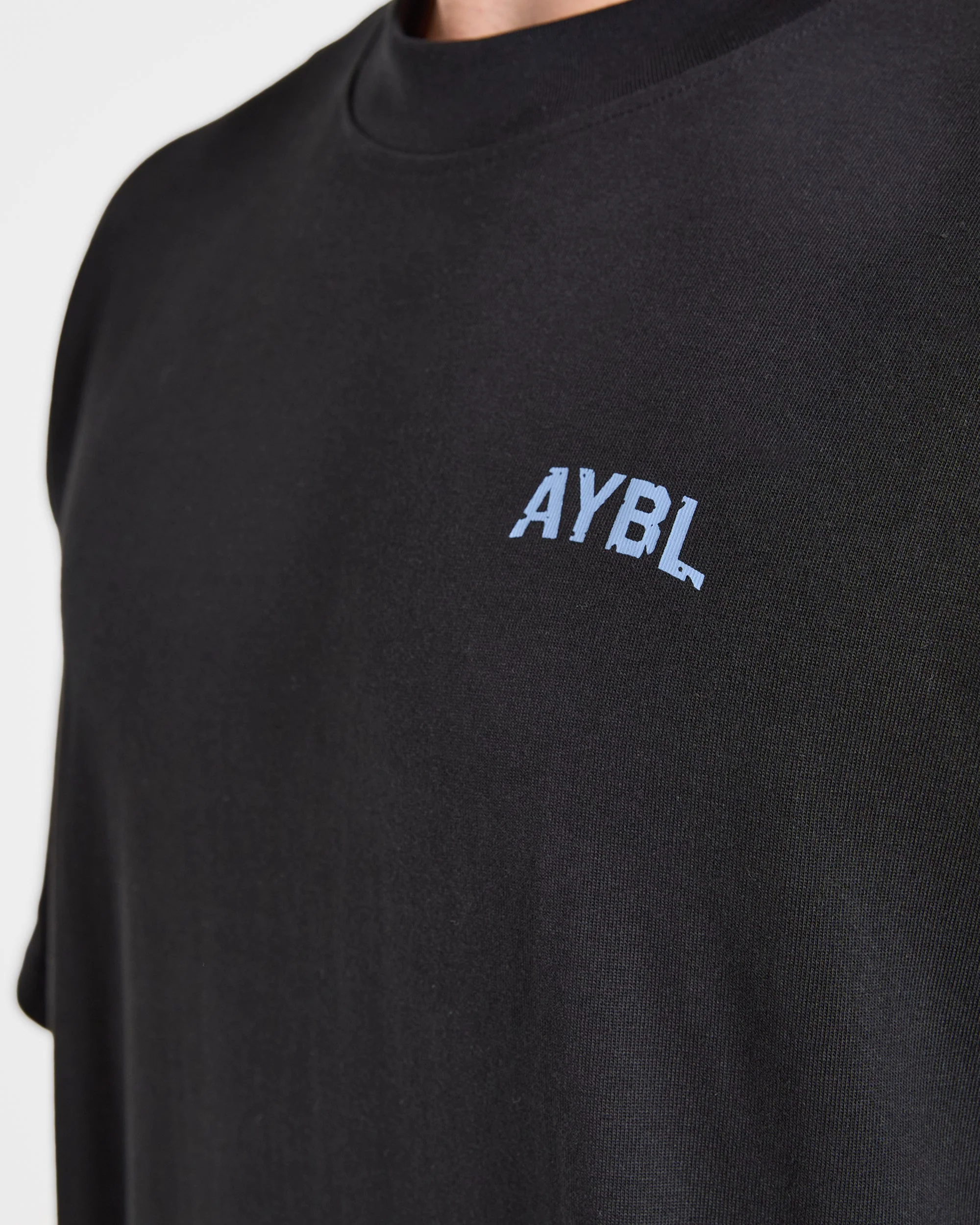 Strength Division Oversized T Shirt - Black/Blue - Image 6