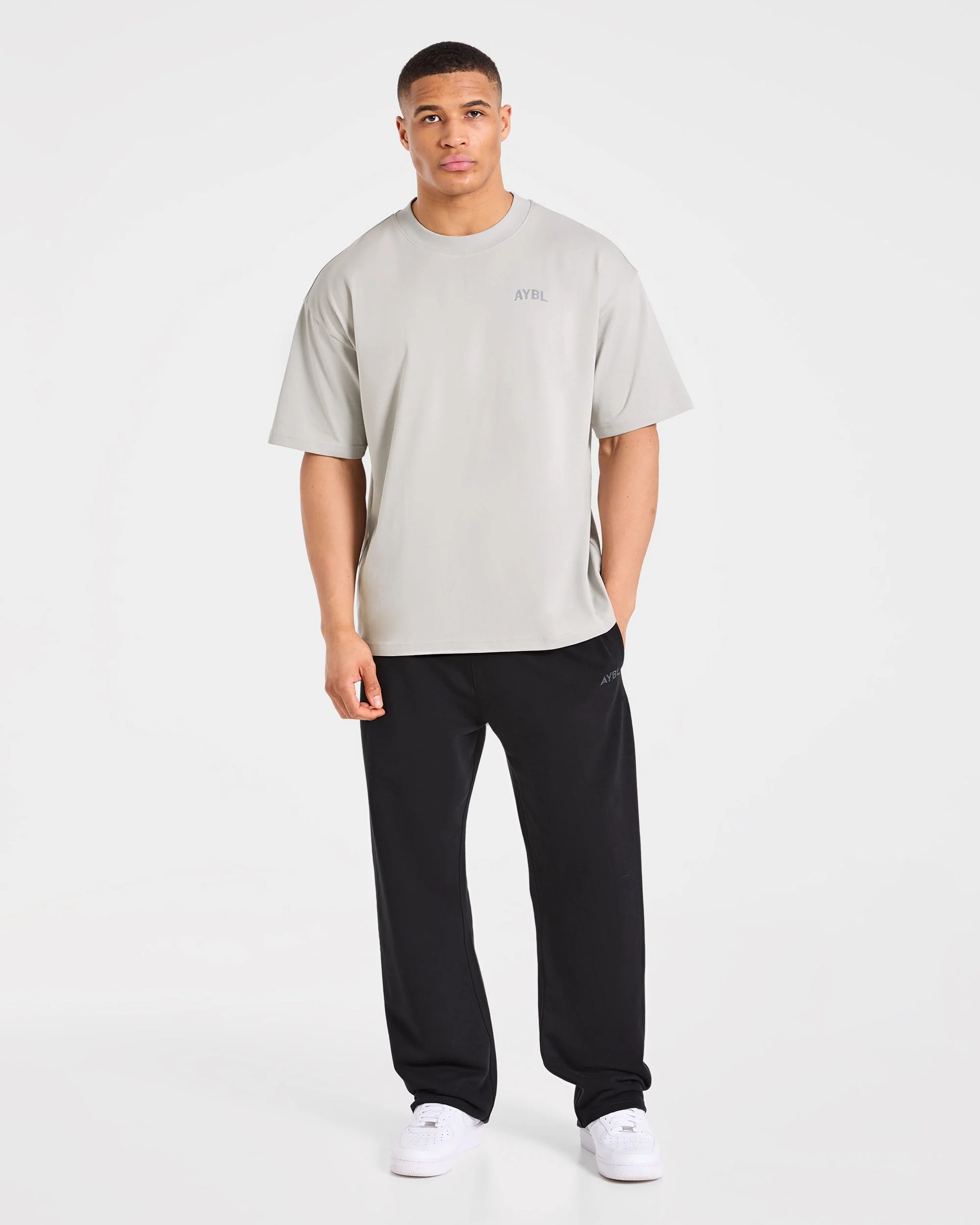 Strength Division Oversized T Shirt - Iced Grey - Image 3