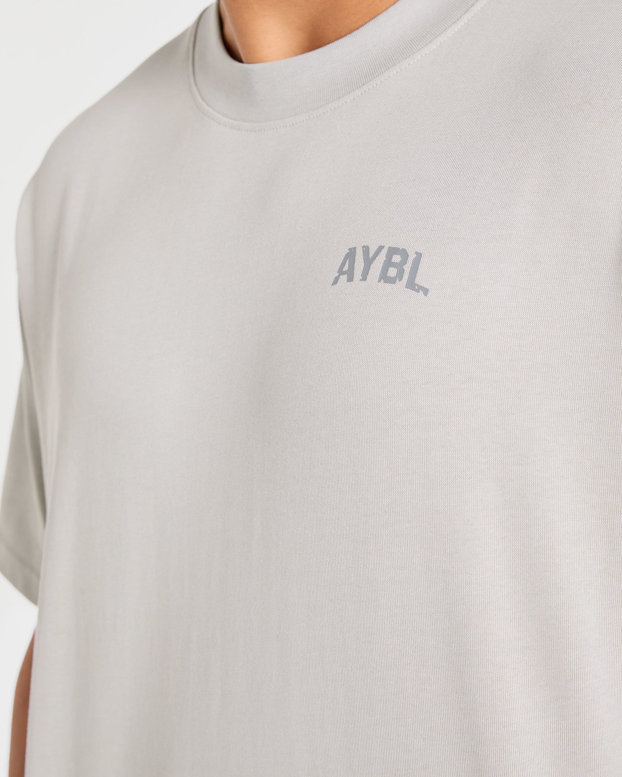 Strength Division Oversized T Shirt - Iced Grey - Image 5