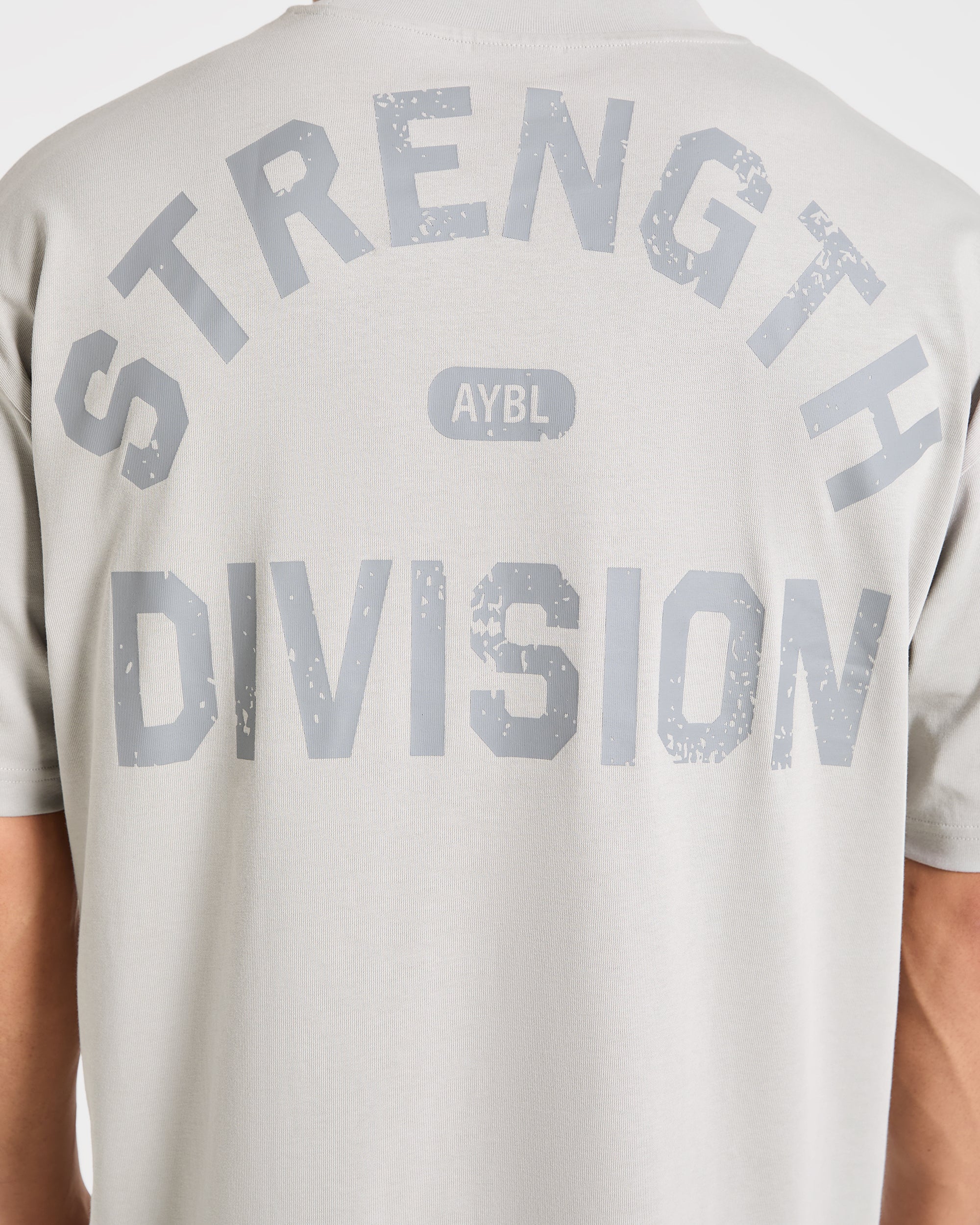 Strength Division Oversized T Shirt - Iced Grey - Image 6