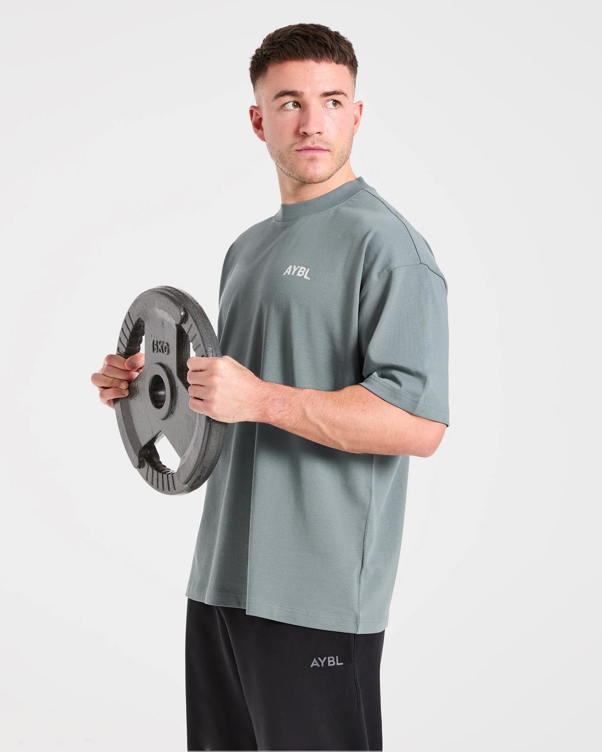 Strength Division Oversized T Shirt - Slate Sage - Image 7