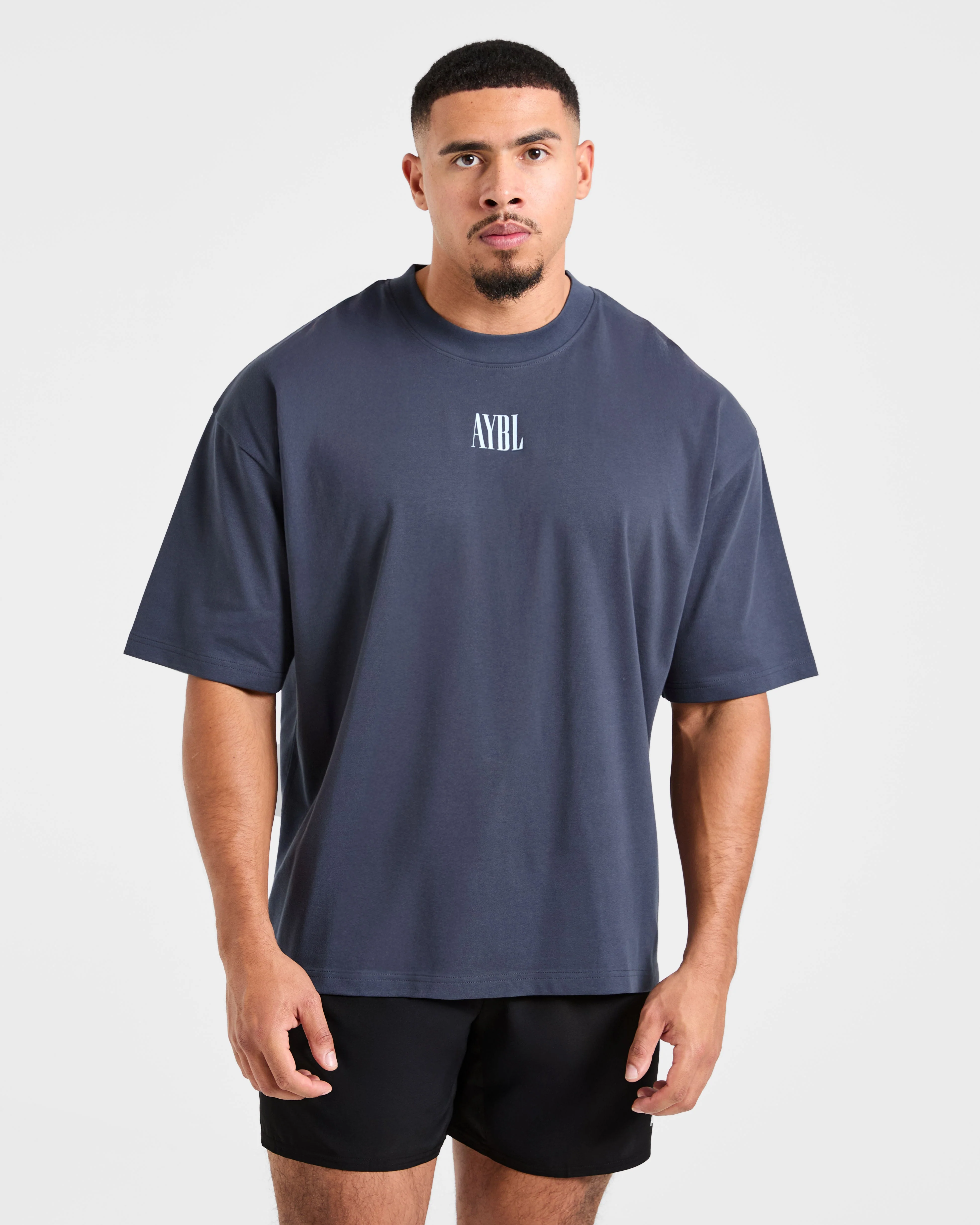 Strength Of Titans Oversized T Shirt - Deep Ocean Blue - Image 2