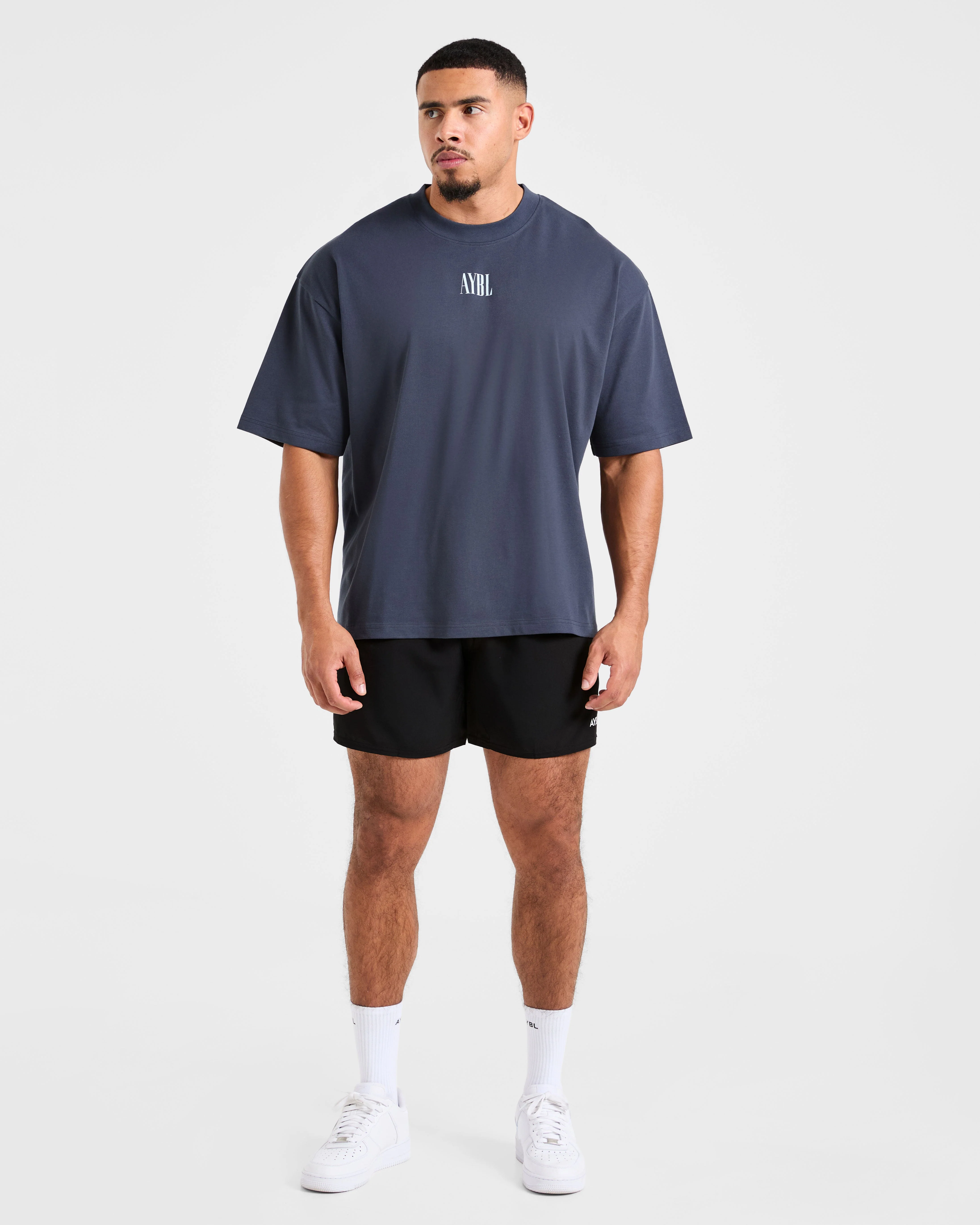 Strength Of Titans Oversized T Shirt - Deep Ocean Blue - Image 3