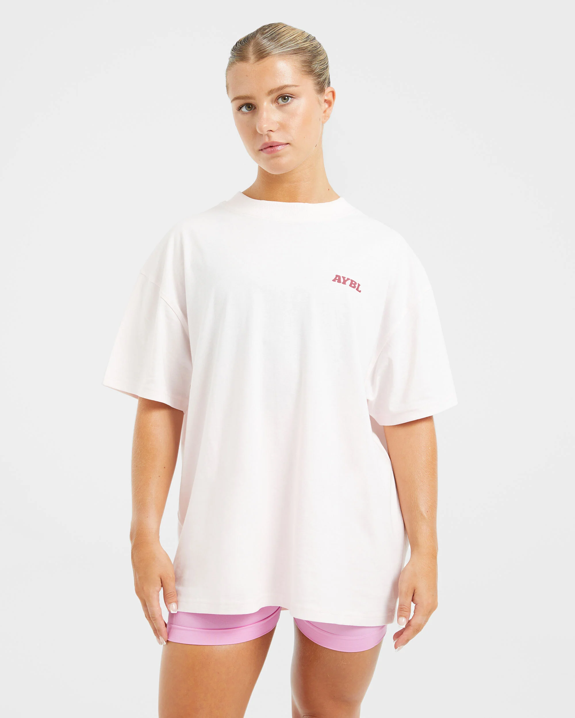 Stronger You Oversized T Shirt - Pink - Image 2