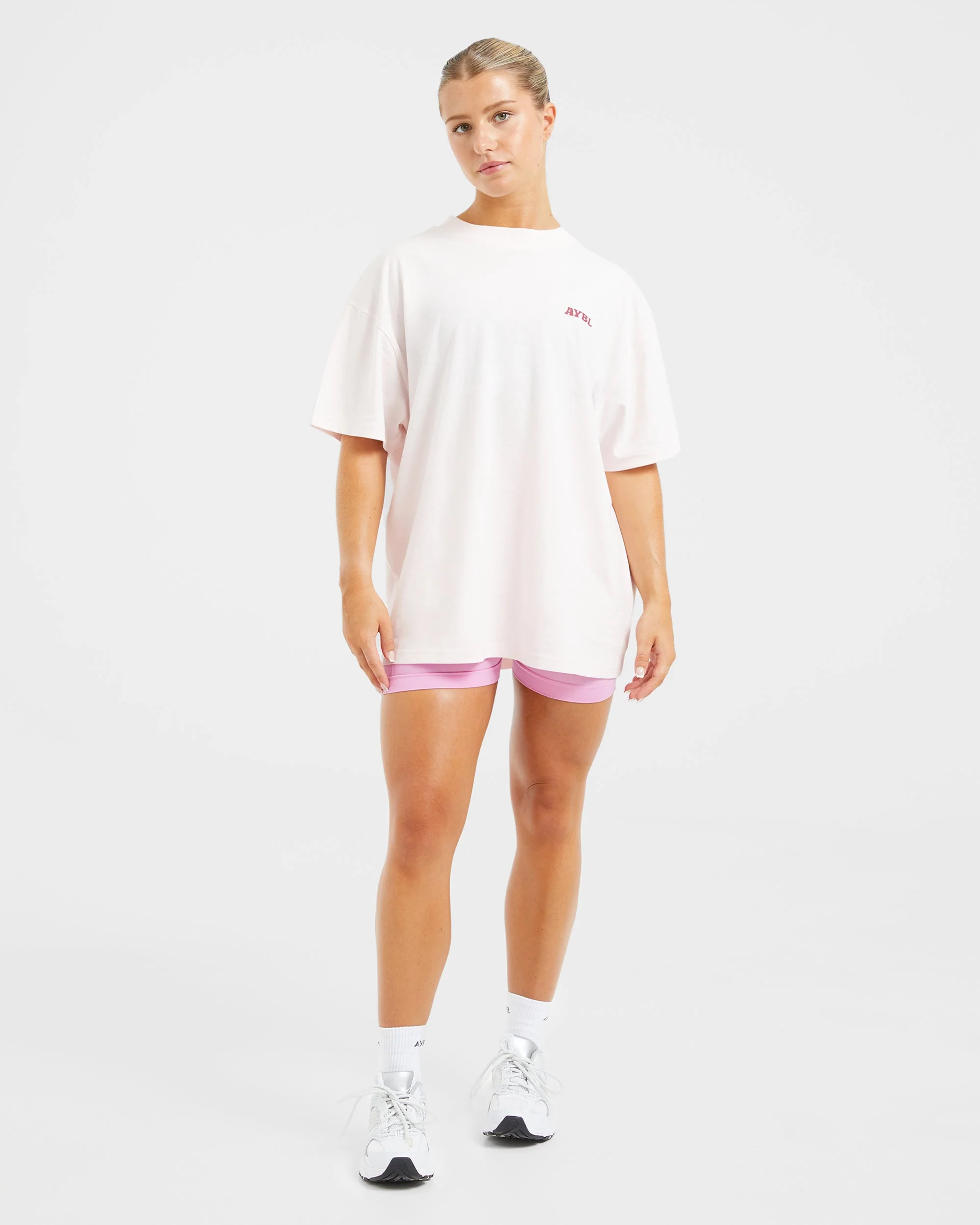 Stronger You Oversized T Shirt - Pink - Image 3