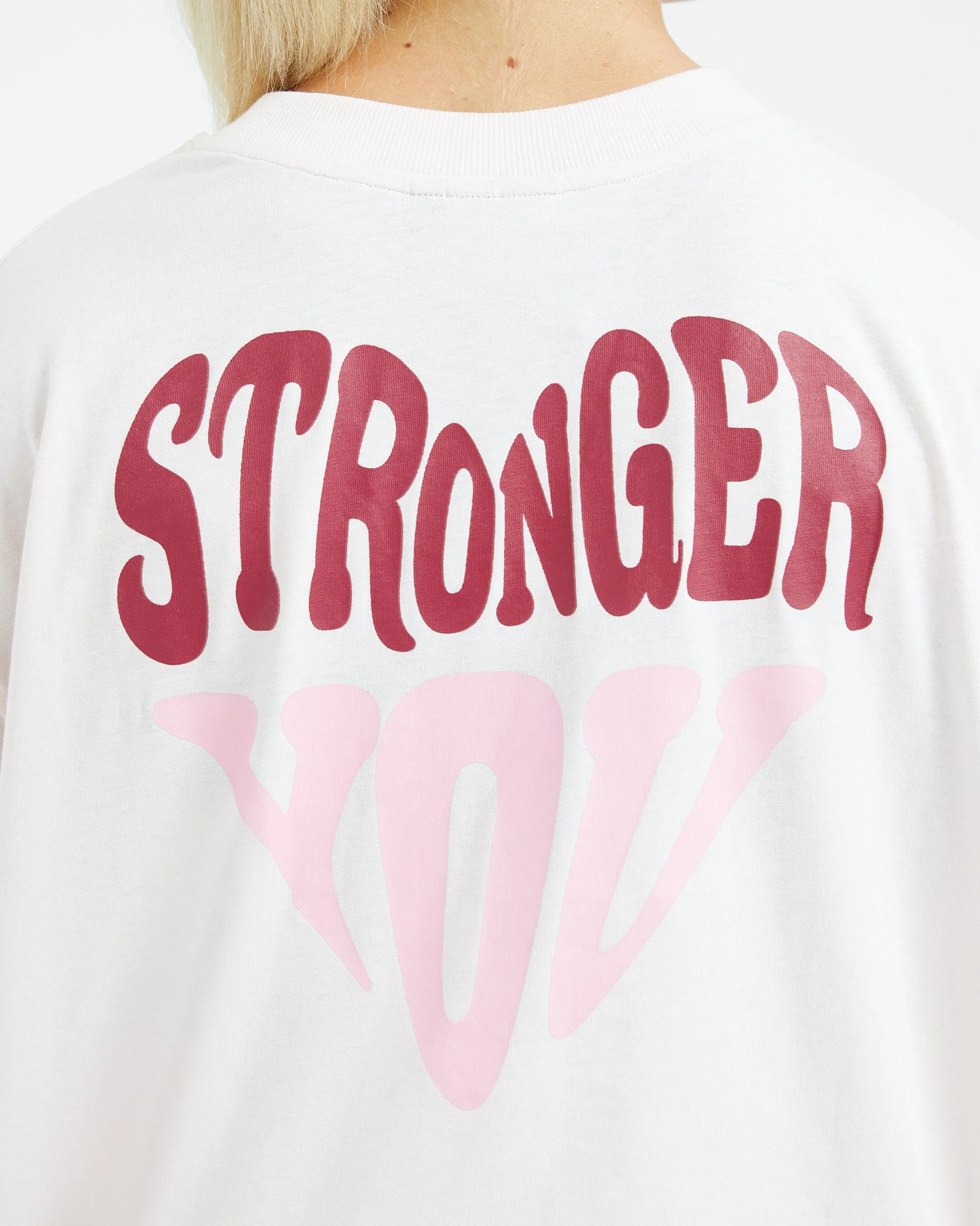 Stronger You Oversized T Shirt - Pink - Image 6