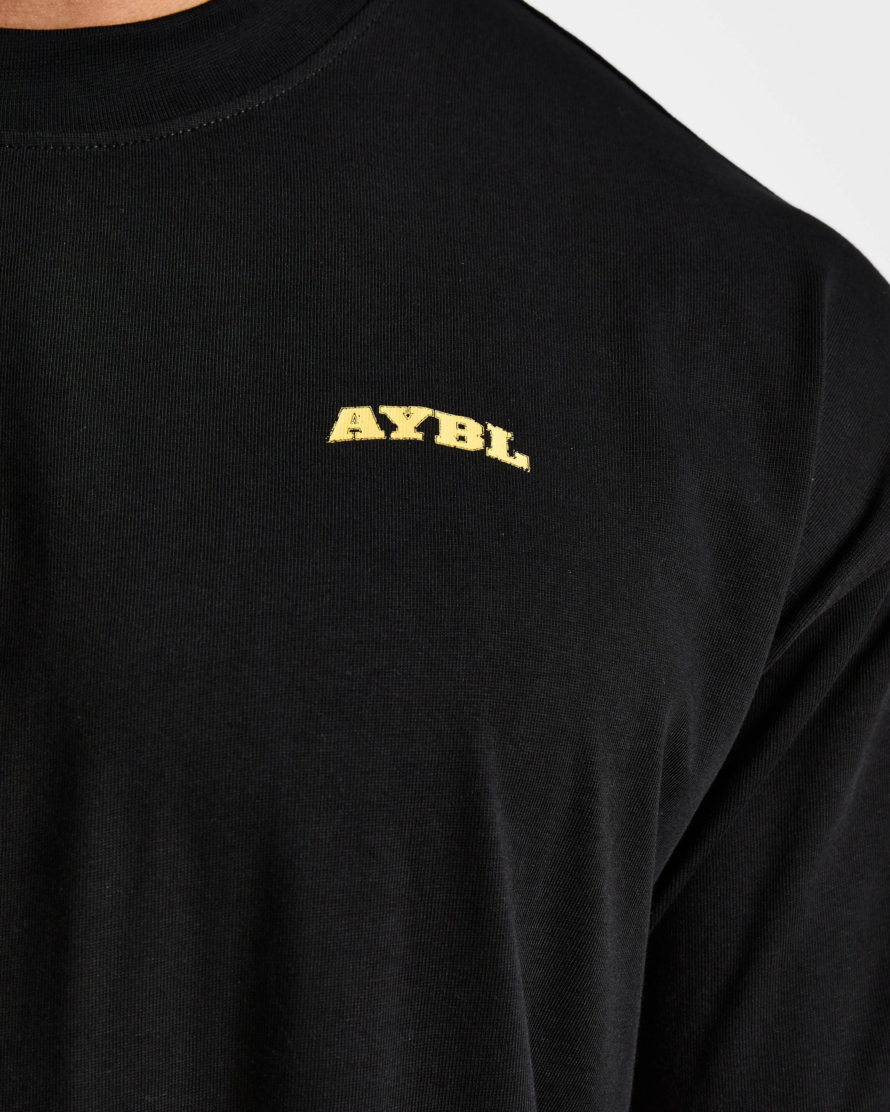 Team AYBL Oversized T Shirt - Black/Yellow - Image 5