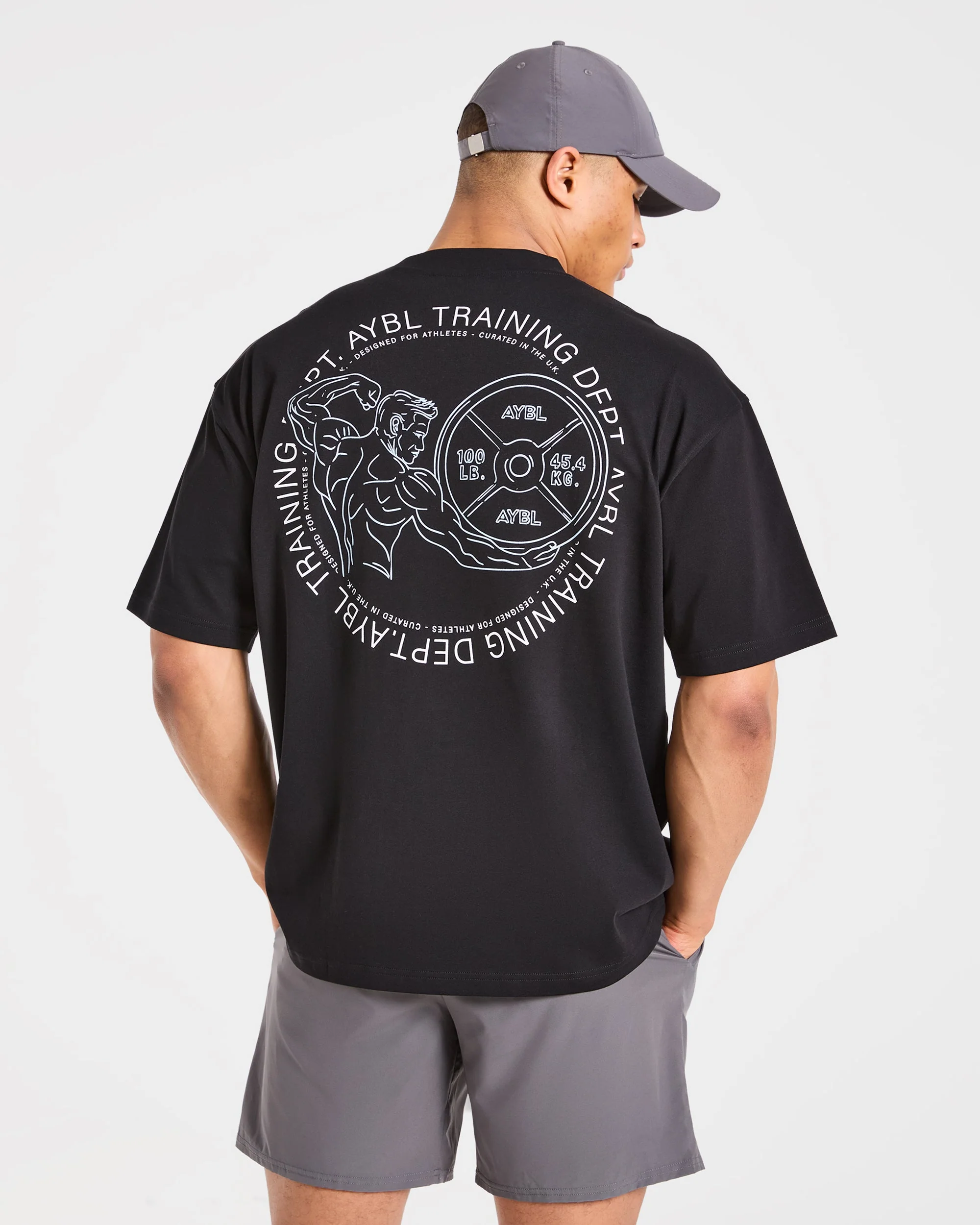 Training Dept. Illustration Oversized T Shirt - Black - Image 7