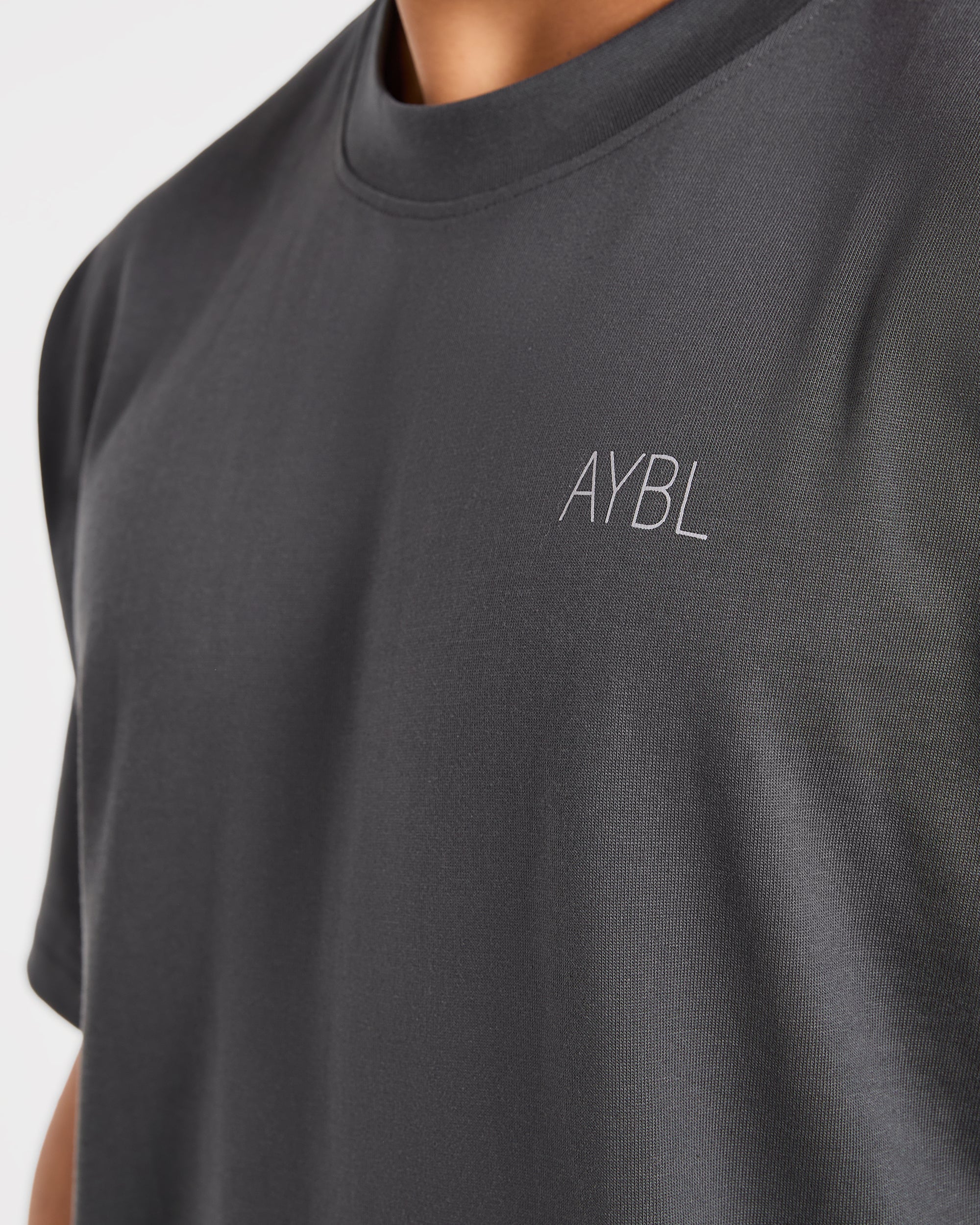 Training Dept. Illustration Oversized T Shirt - Charcoal - Image 6