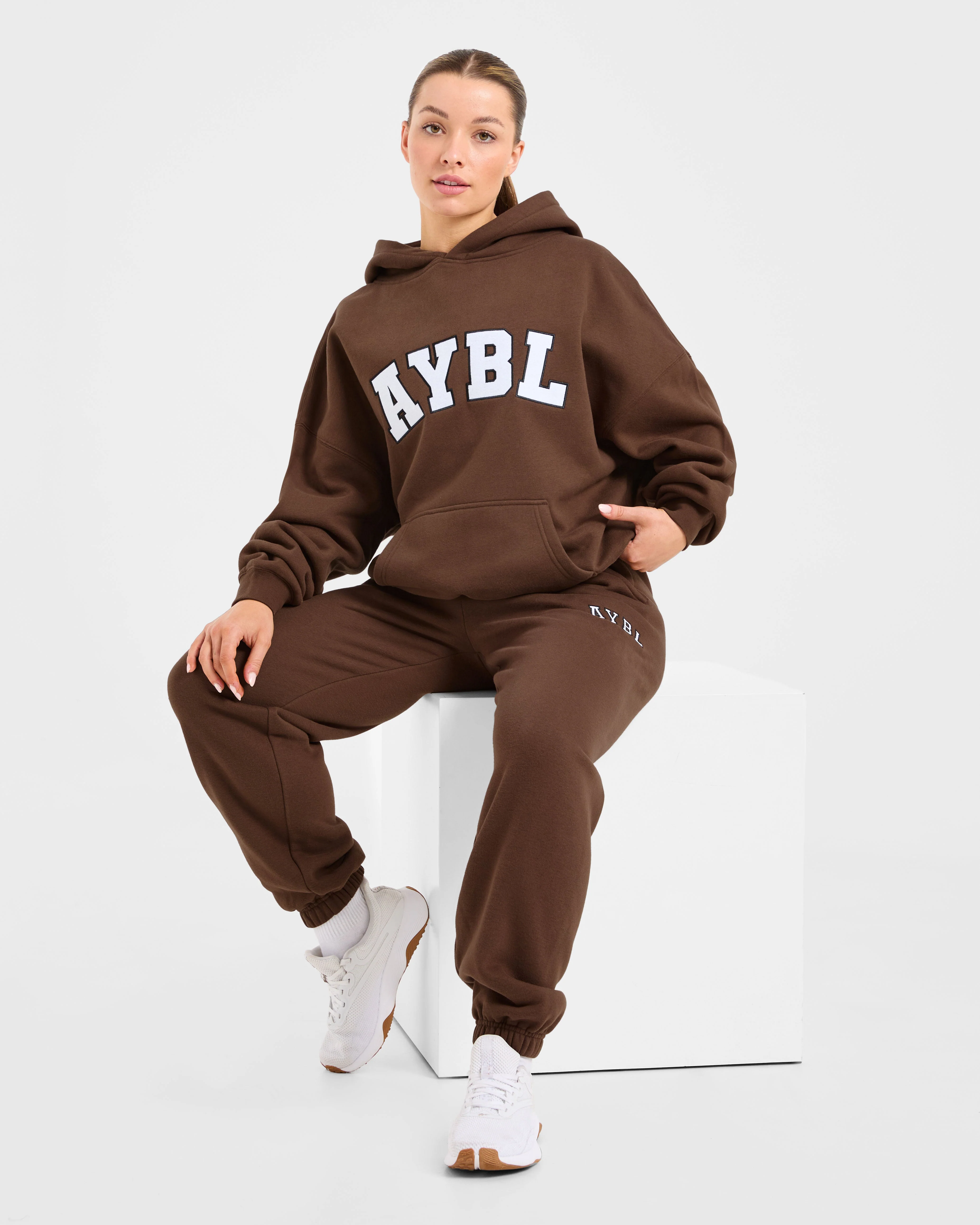 Varsity 2.0 Oversized Hoodie - Brown - Image 7