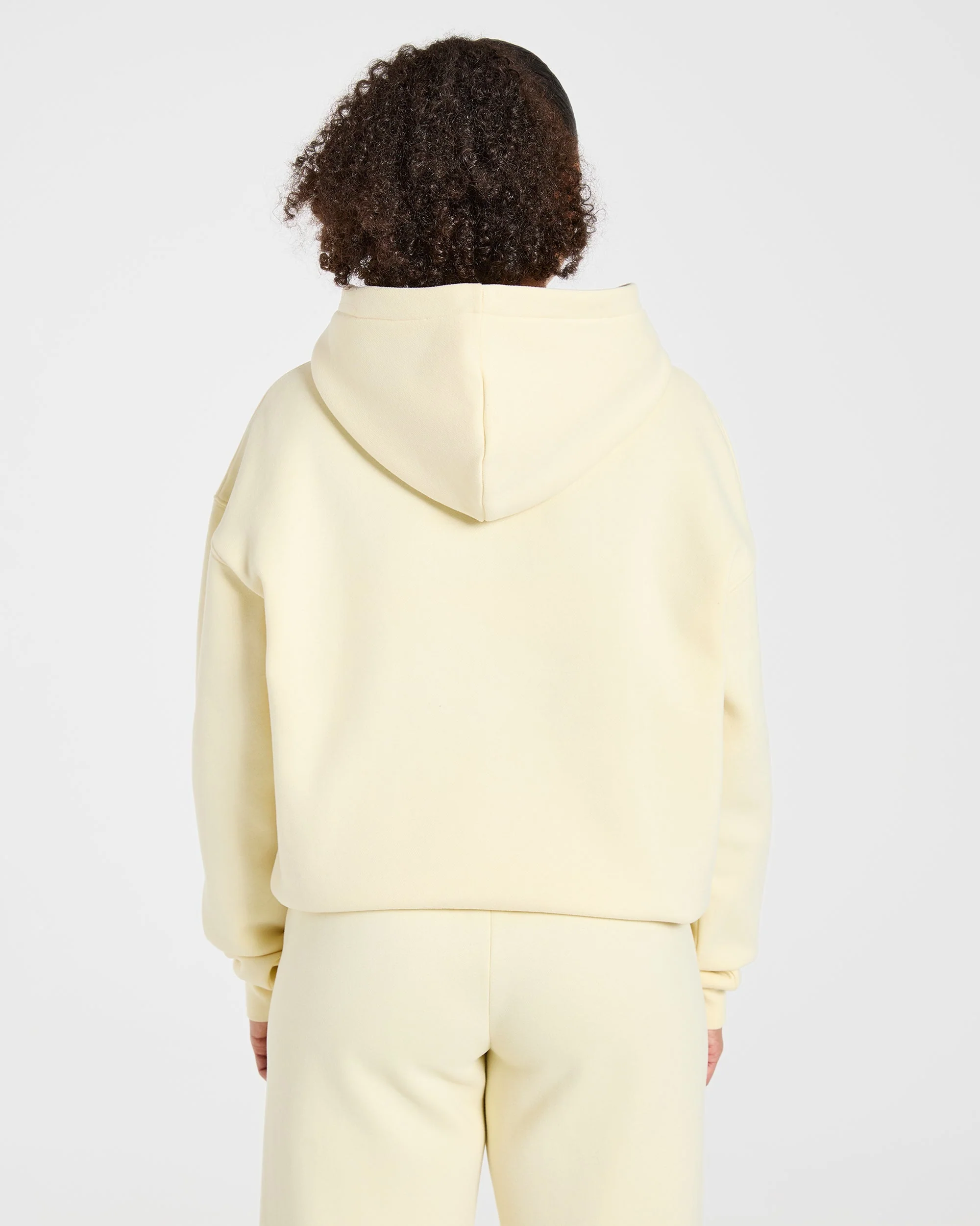 Varsity 2.0 Oversized Hoodie - Butter Yellow - Image 2