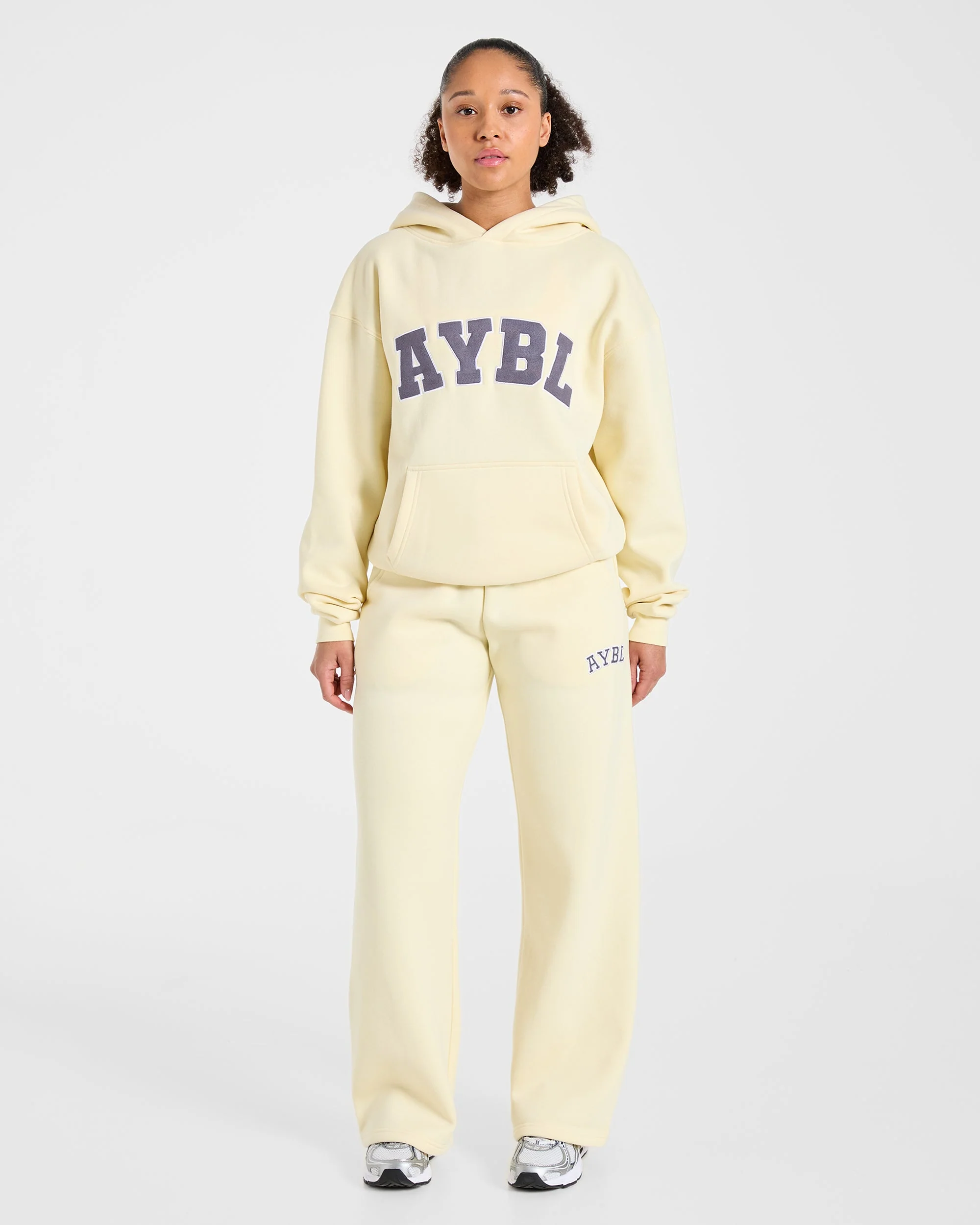 Varsity 2.0 Oversized Hoodie - Butter Yellow - Image 3