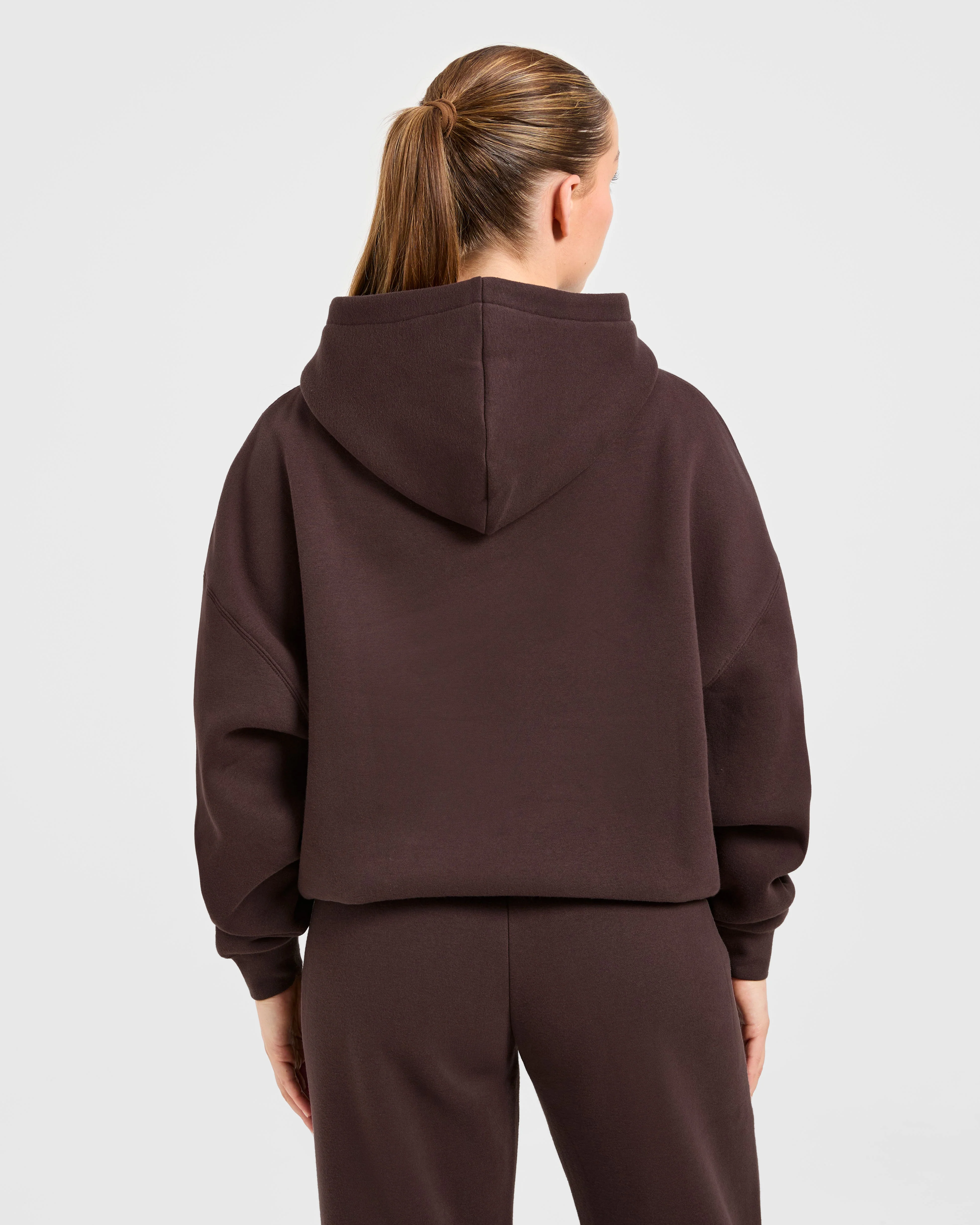 Varsity 2.0 Oversized Hoodie - Cocoa Brown - Image 2