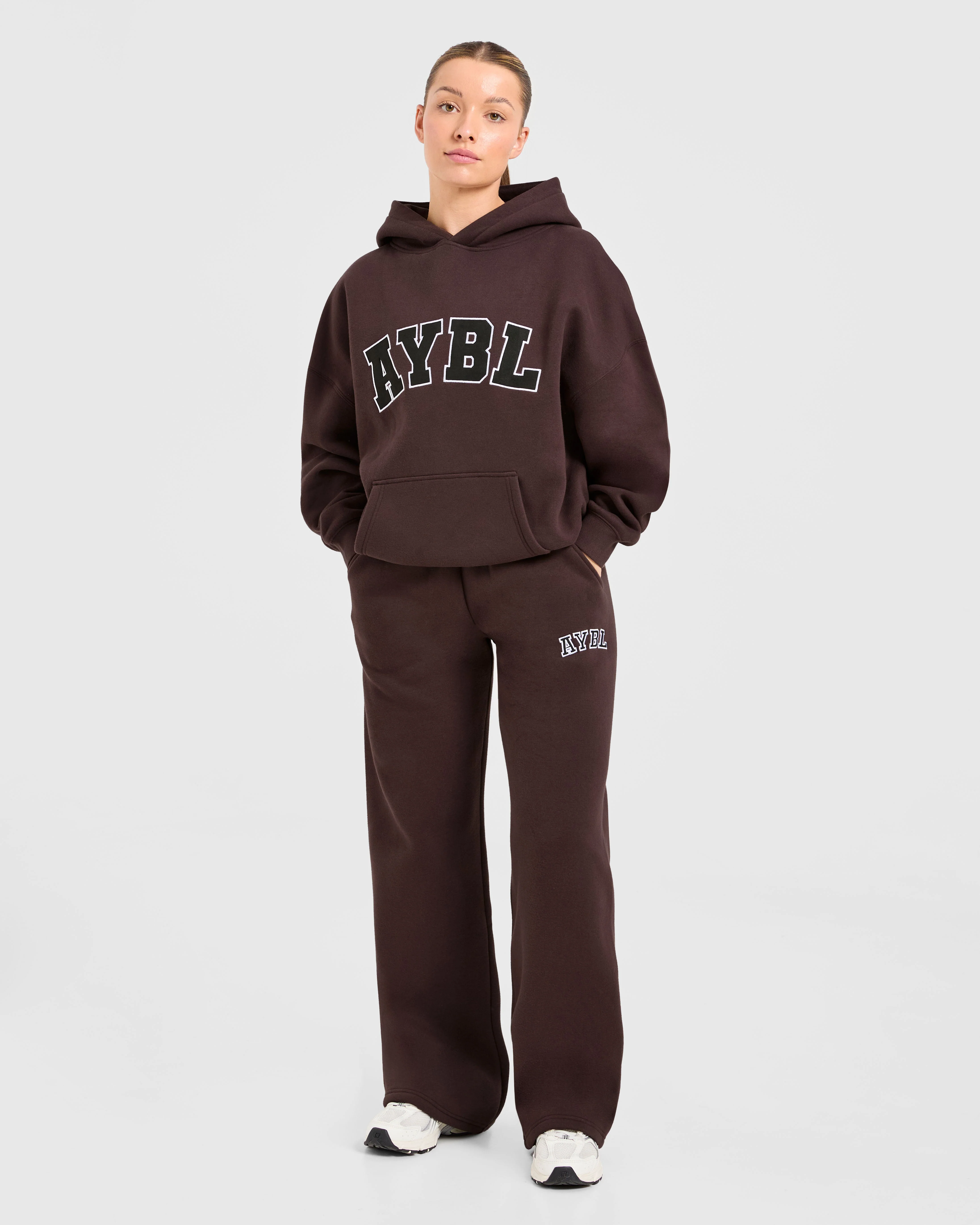 Varsity 2.0 Oversized Hoodie - Cocoa Brown - Image 3