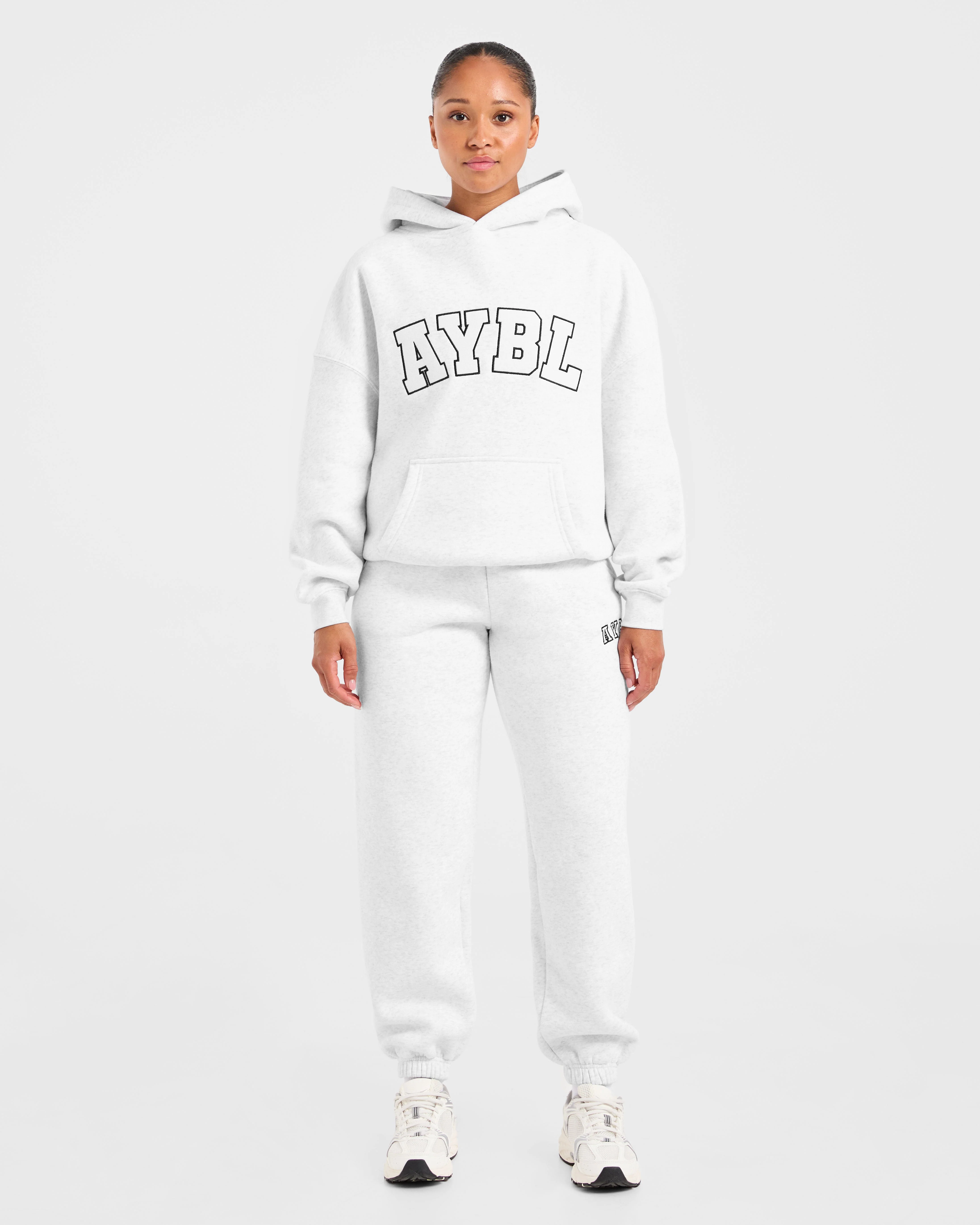 Varsity 2.0 Oversized Hoodie - Heather Grey - Image 3