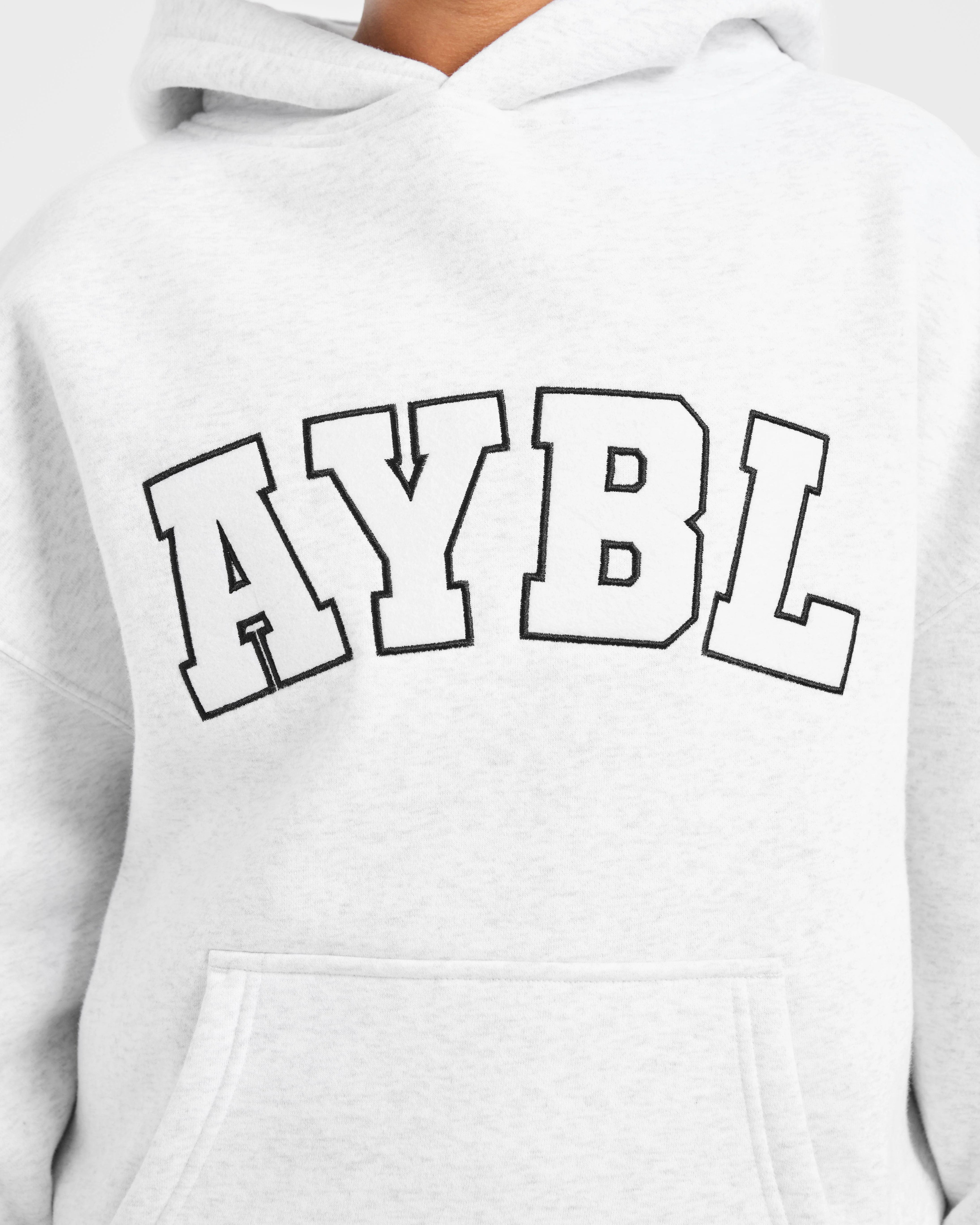 Varsity 2.0 Oversized Hoodie - Heather Grey - Image 5