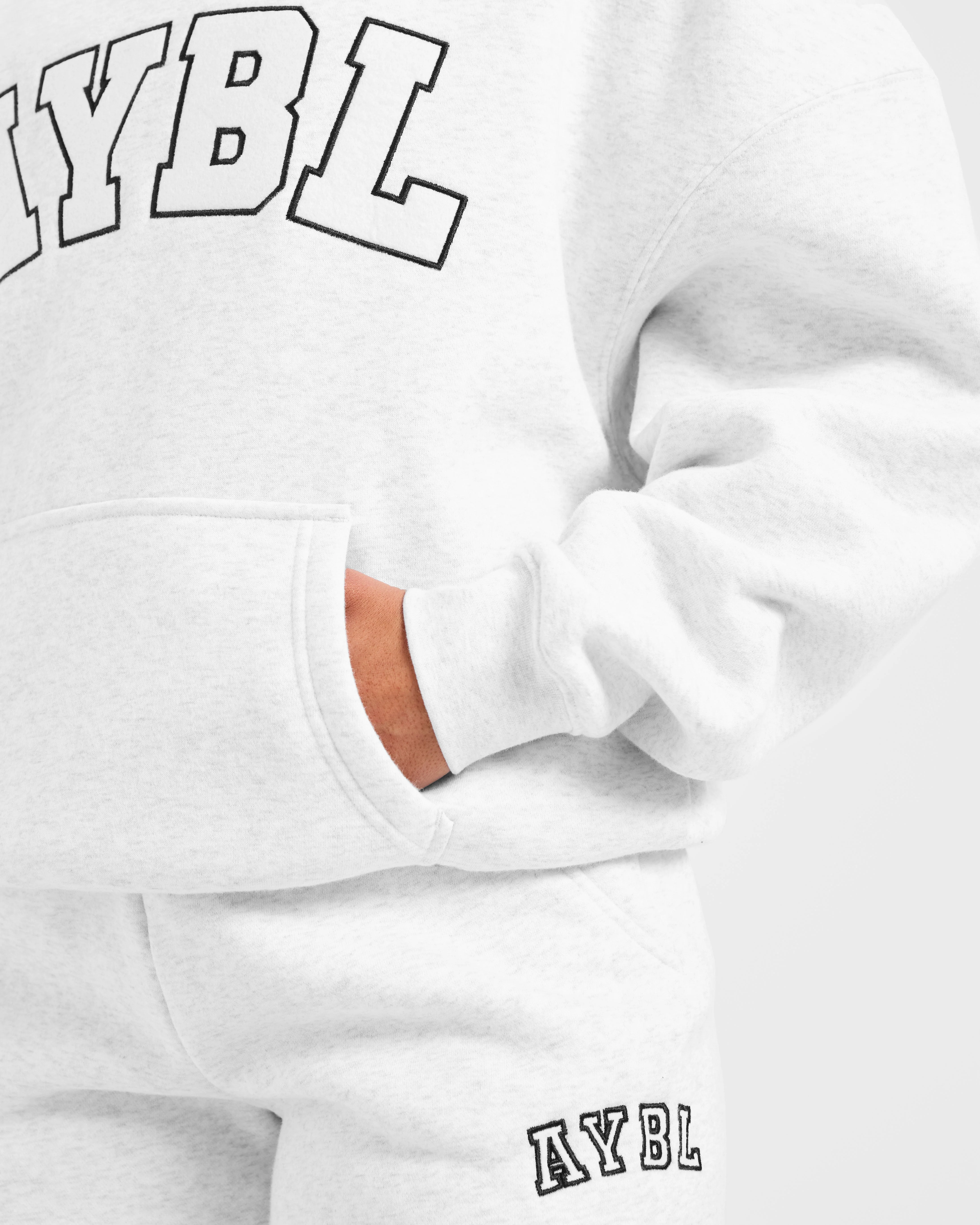 Varsity 2.0 Oversized Hoodie - Heather Grey - Image 6