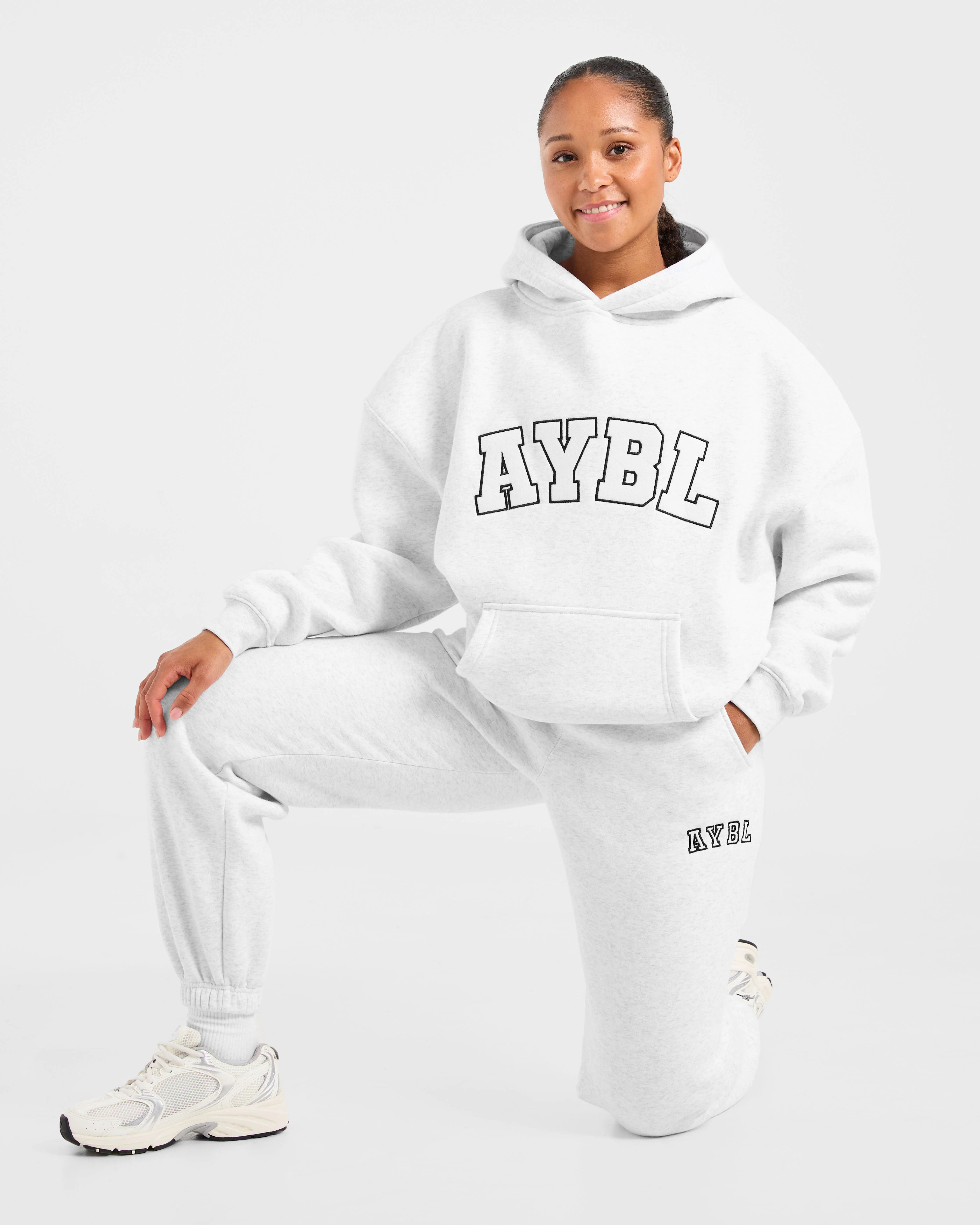 Varsity 2.0 Oversized Hoodie - Heather Grey - Image 7