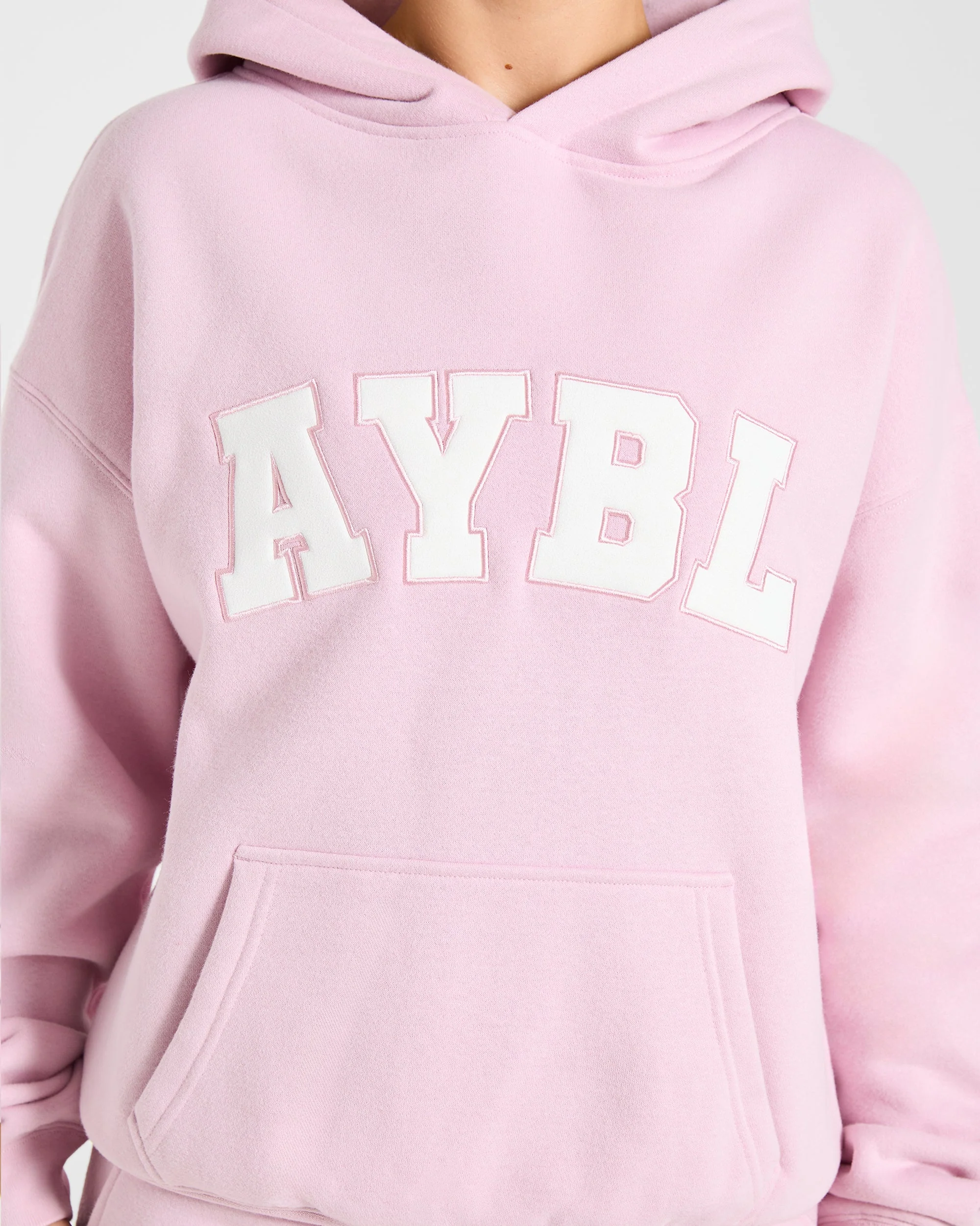 Varsity 2.0 Oversized Hoodie - Iced Pink - Image 5