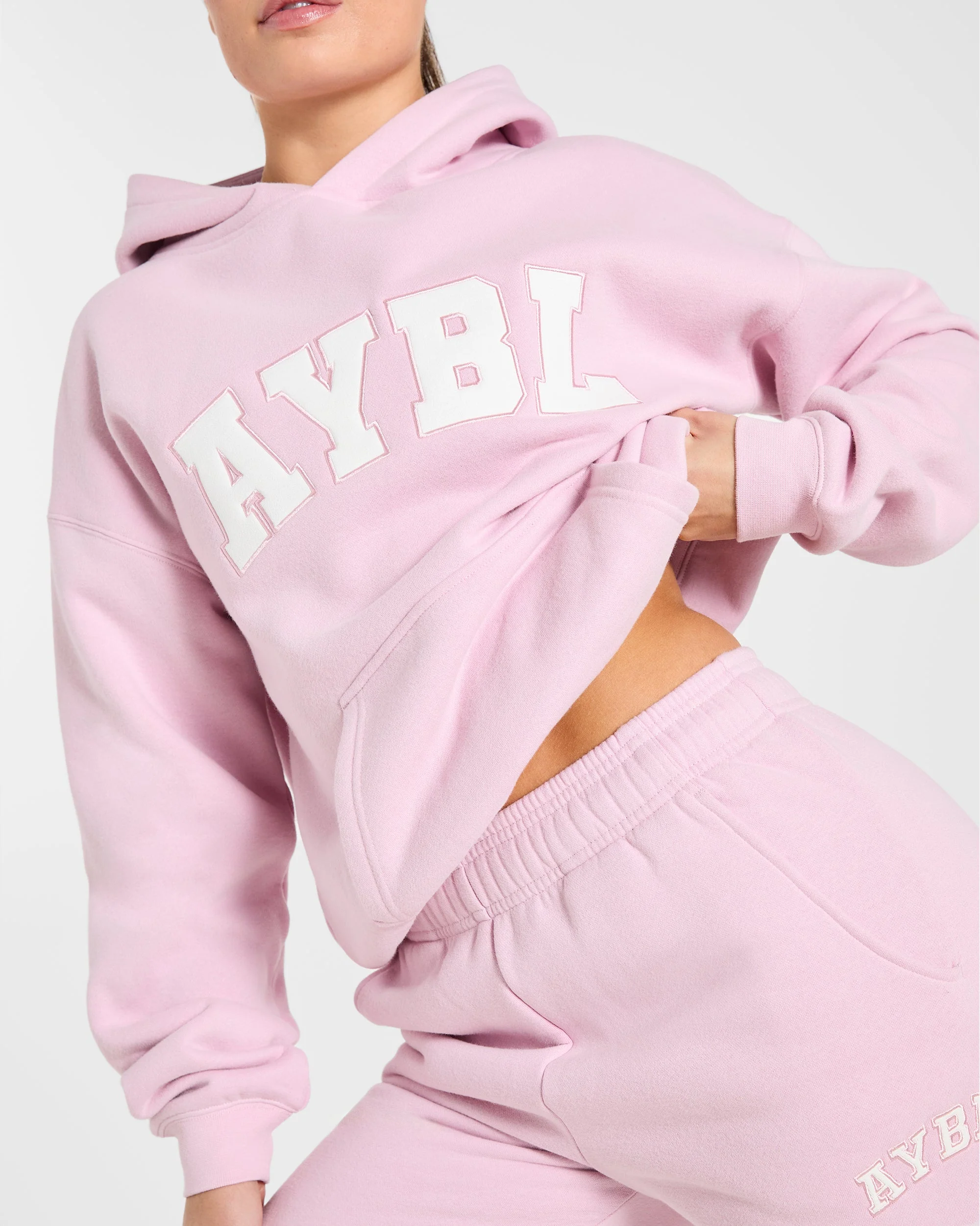 Varsity 2.0 Oversized Hoodie - Iced Pink - Image 6