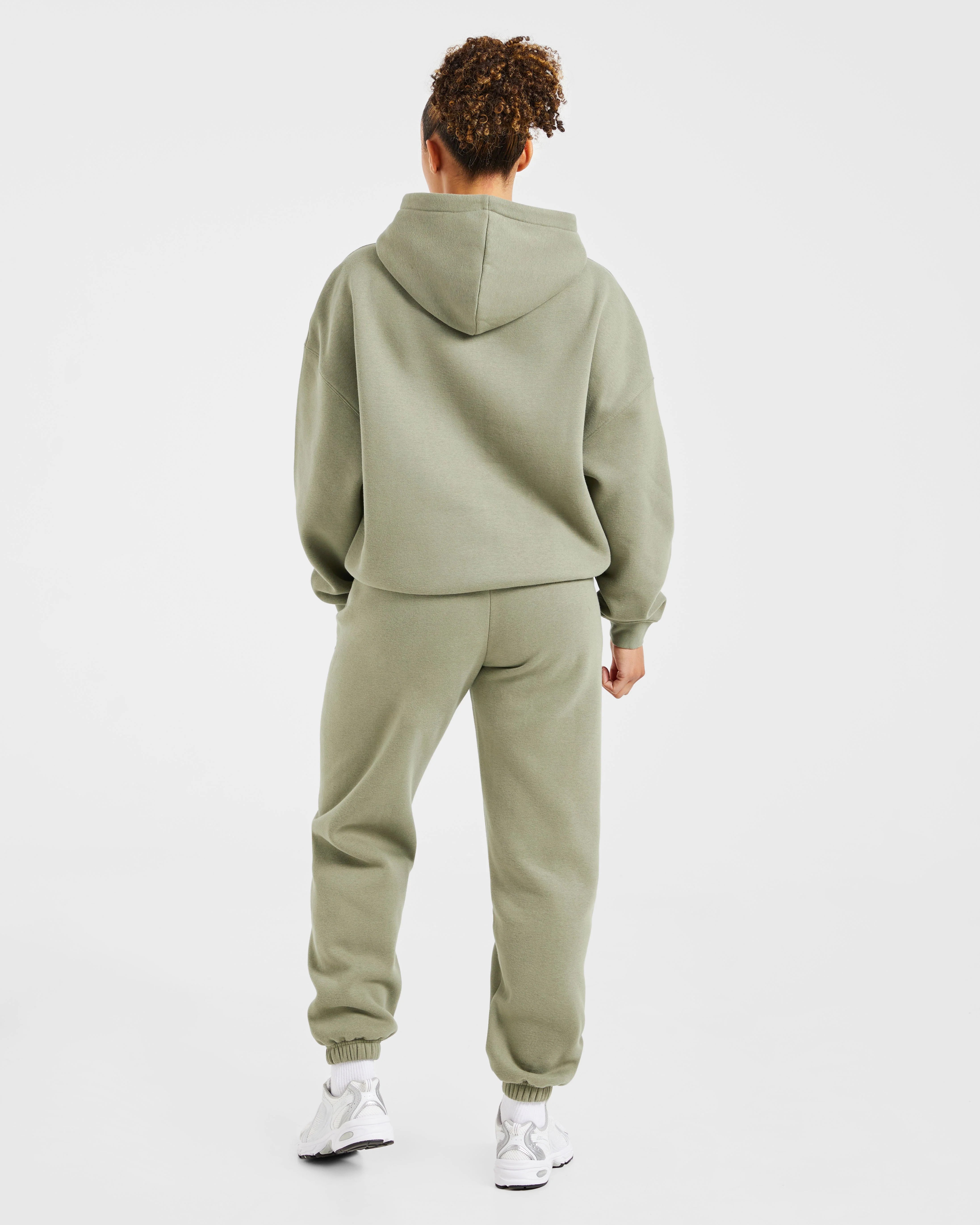 Varsity 2.0 Oversized Hoodie - Muted Olive - Image 4