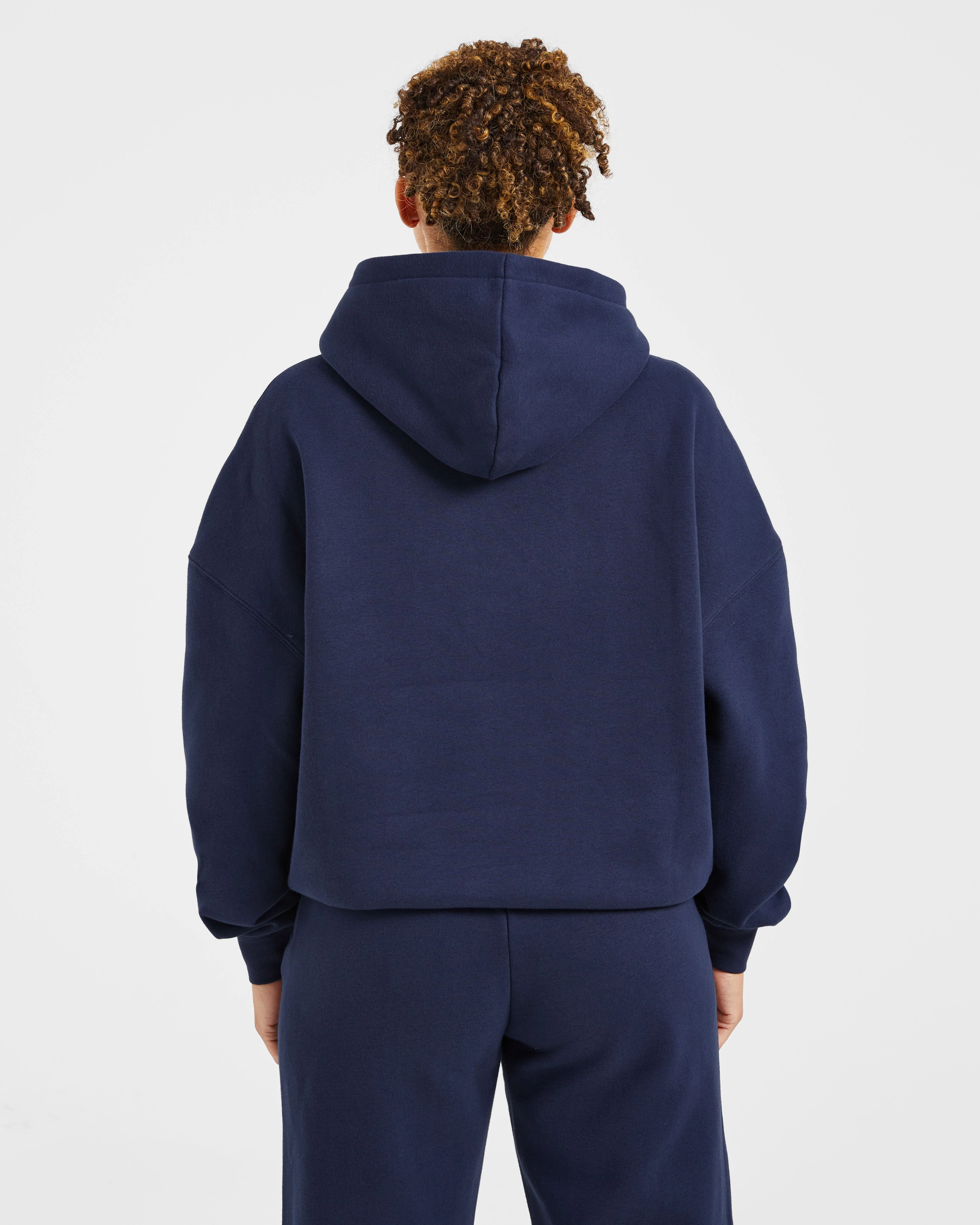 Varsity 2.0 Oversized Hoodie - Navy - Image 2