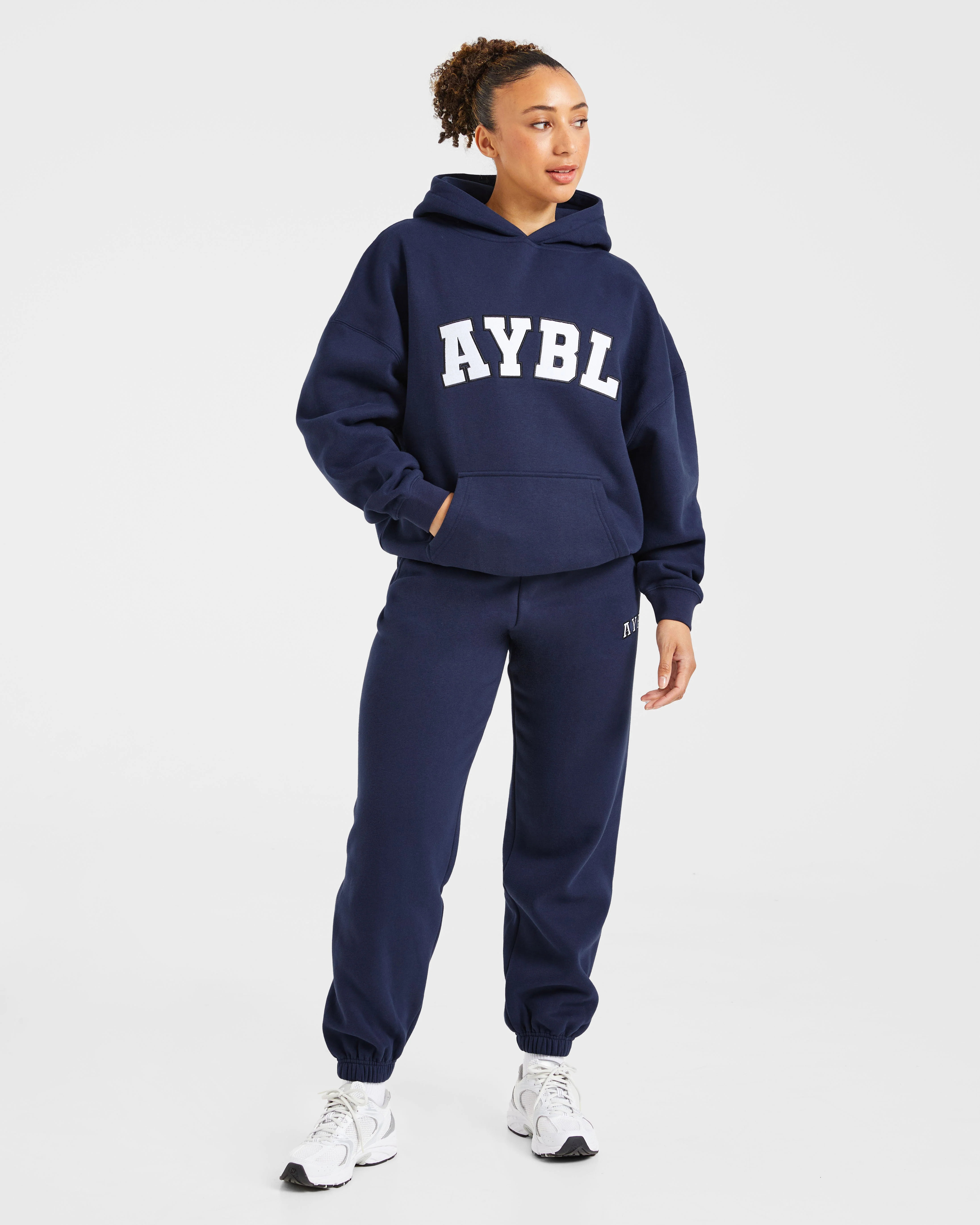 Varsity 2.0 Oversized Hoodie - Navy - Image 3