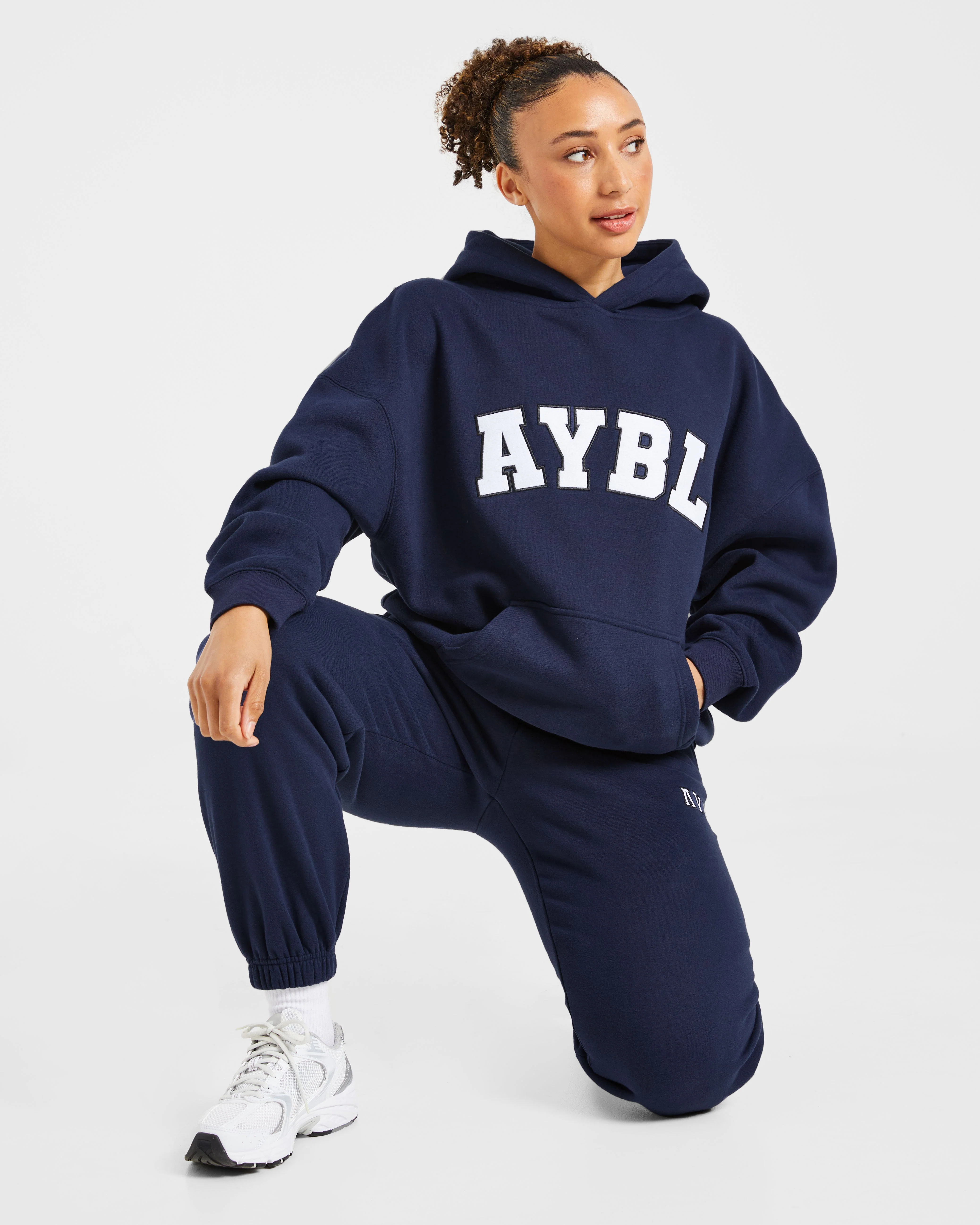 Varsity 2.0 Oversized Hoodie - Navy - Image 8