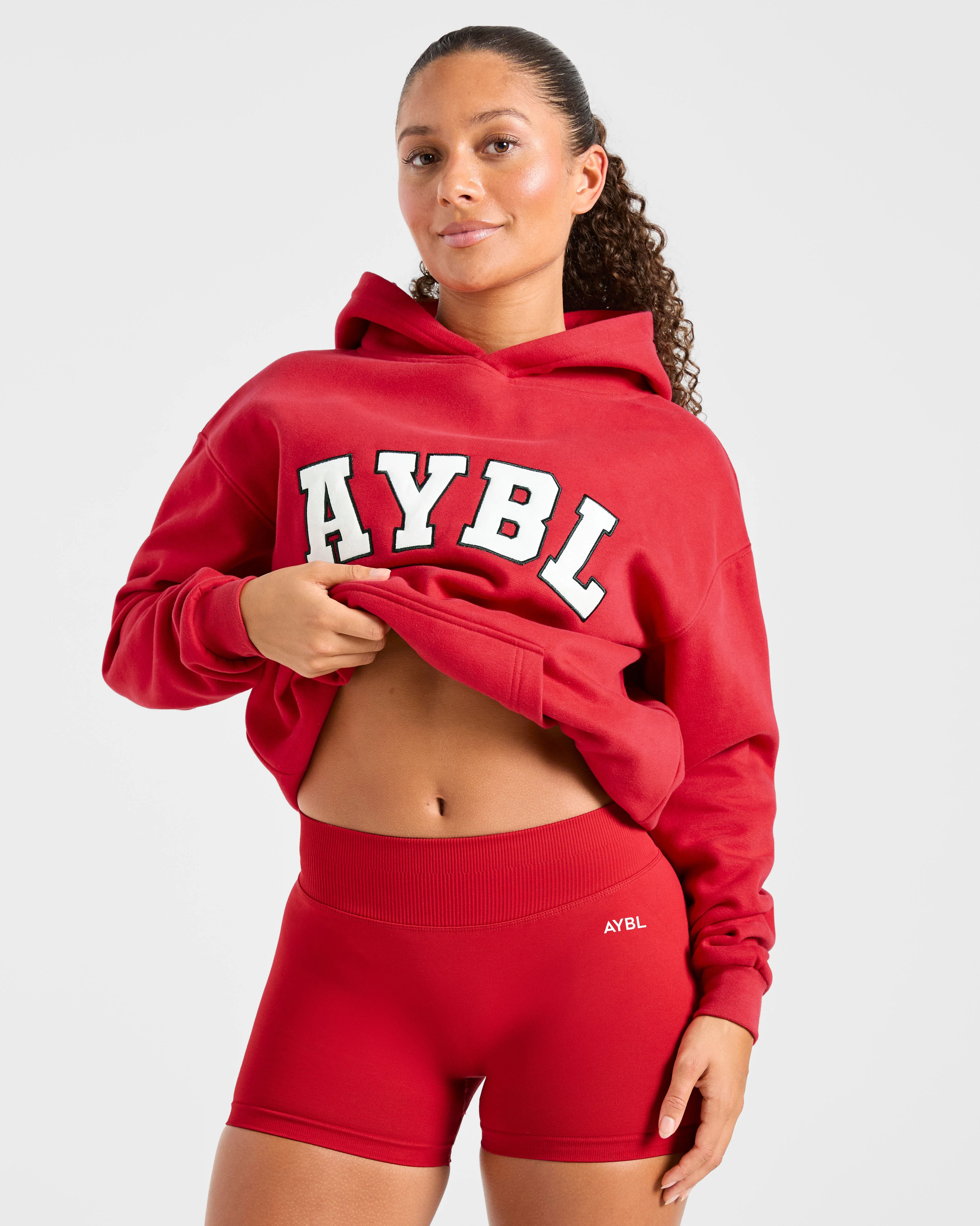 Varsity 2.0 Oversized Hoodie - Red - Image 8