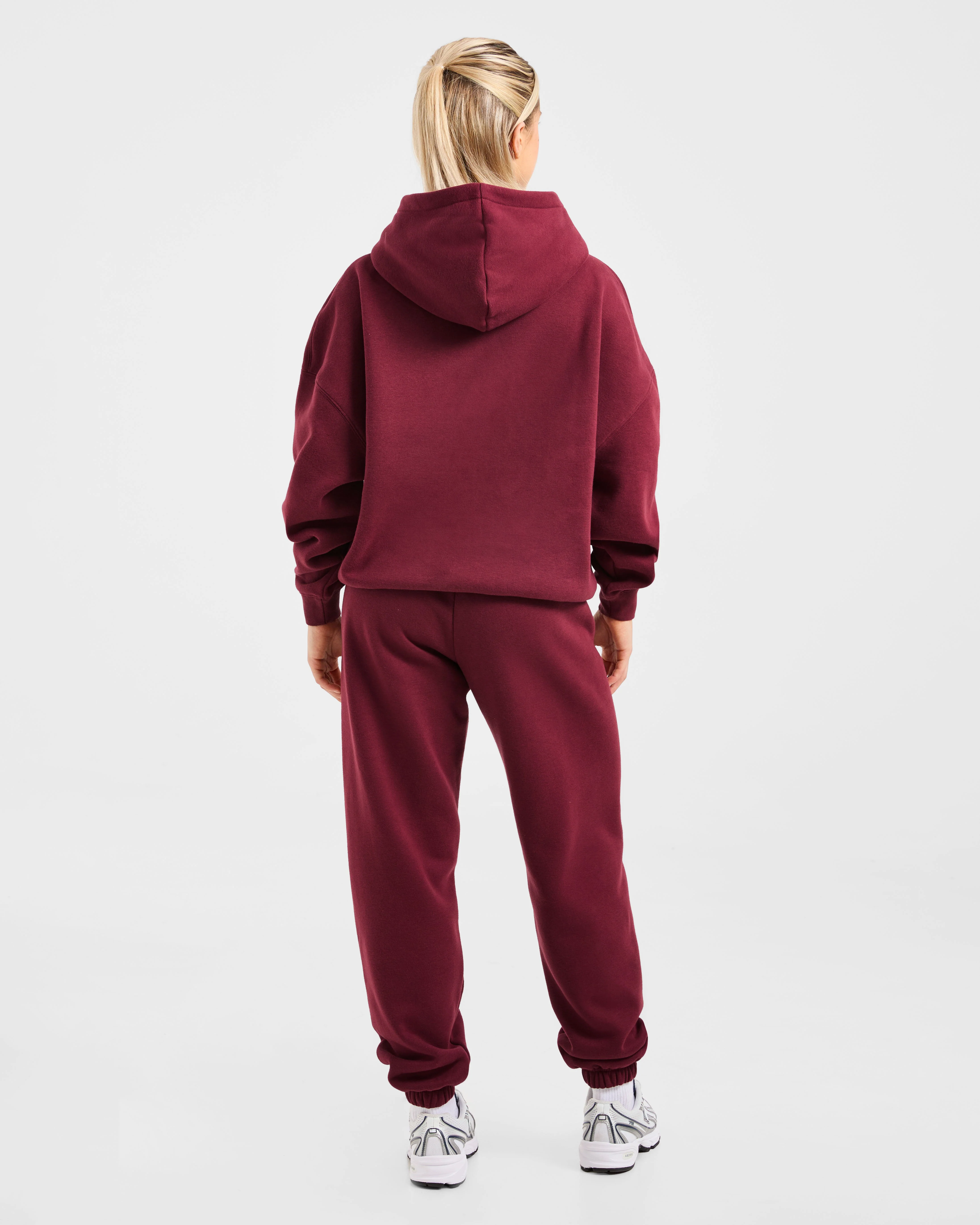 Varsity 2.0 Oversized Hoodie - Red Wine - Image 4