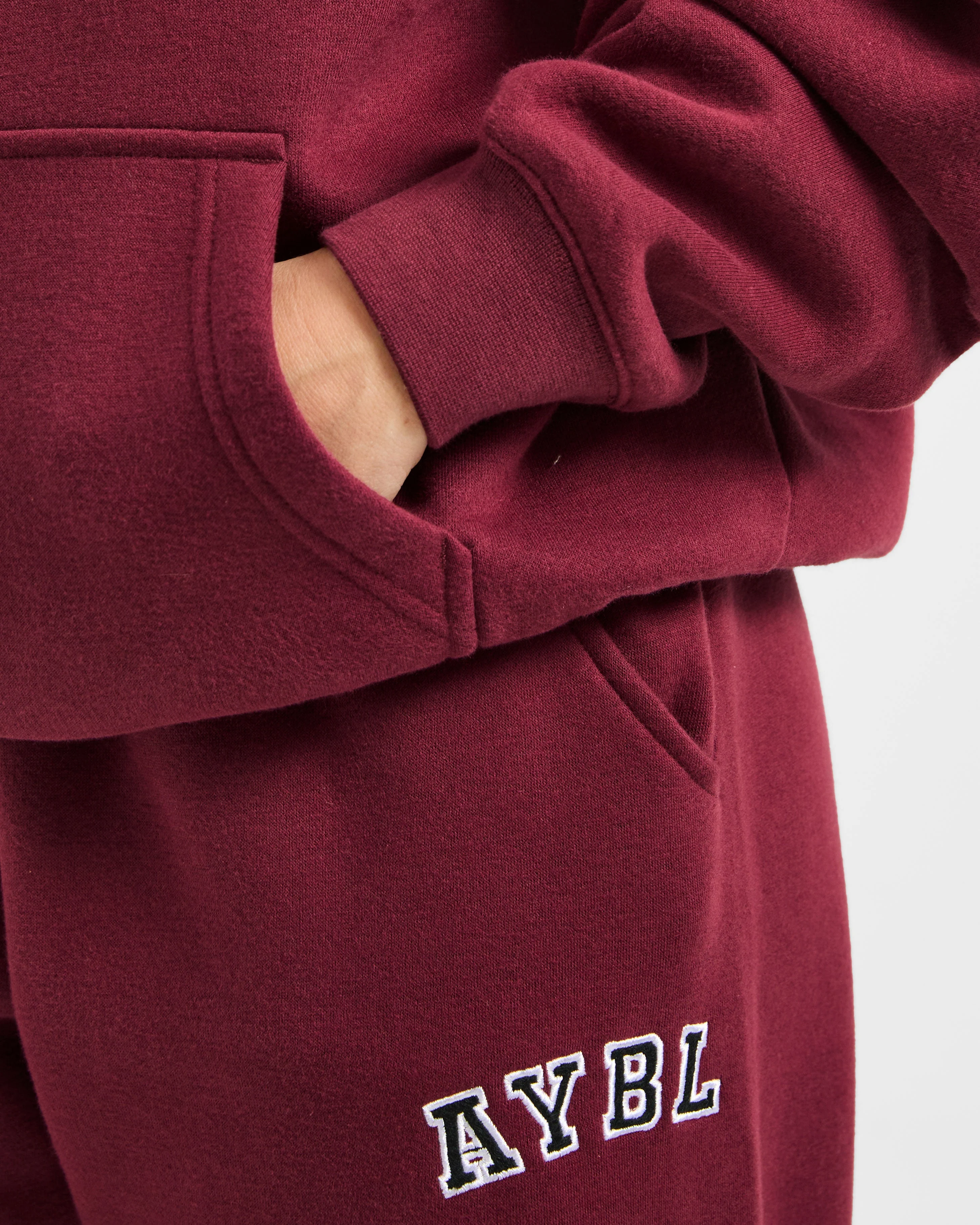 Varsity 2.0 Oversized Hoodie - Red Wine - Image 6