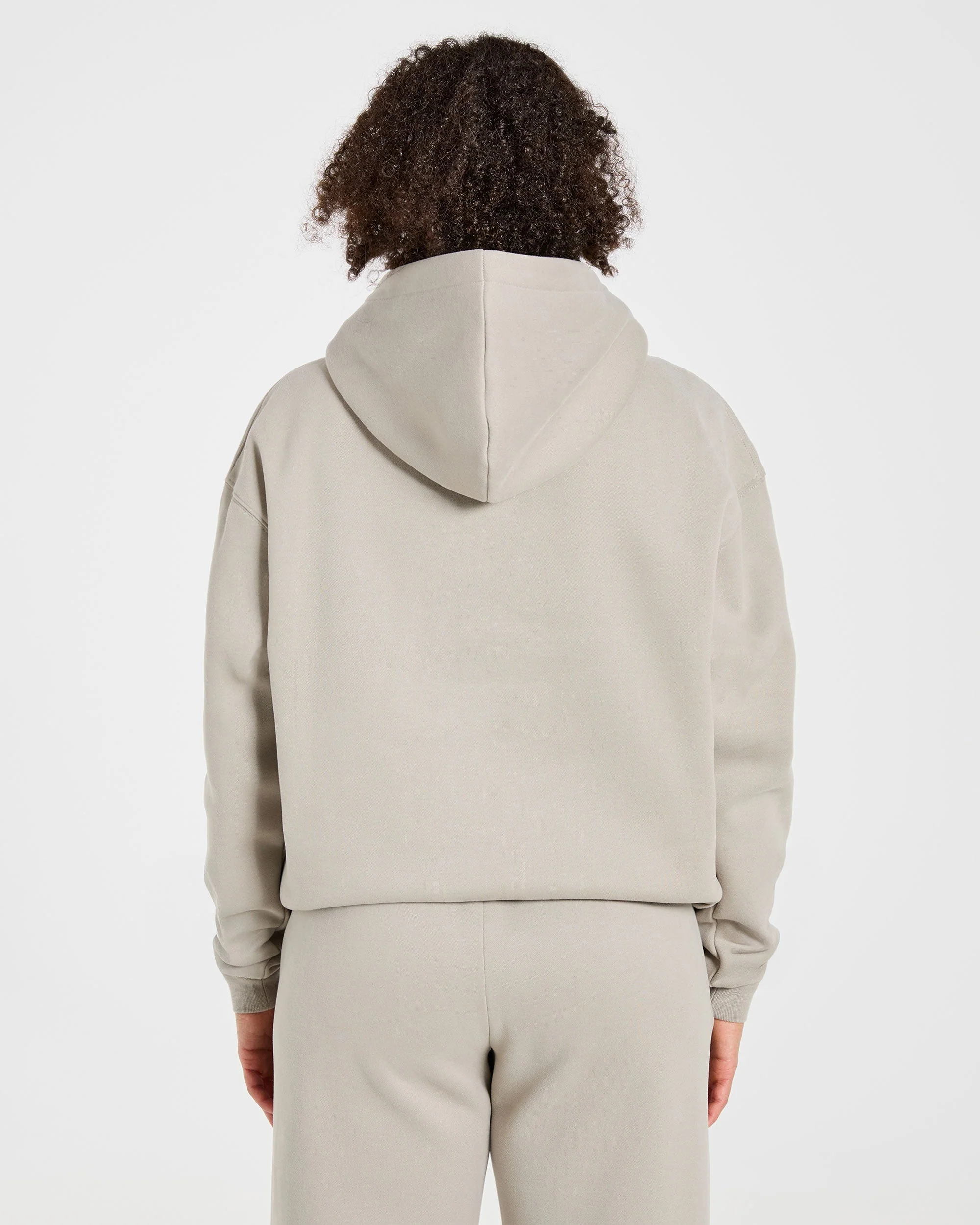 Varsity 2.0 Oversized Hoodie - Taupe - Image 2
