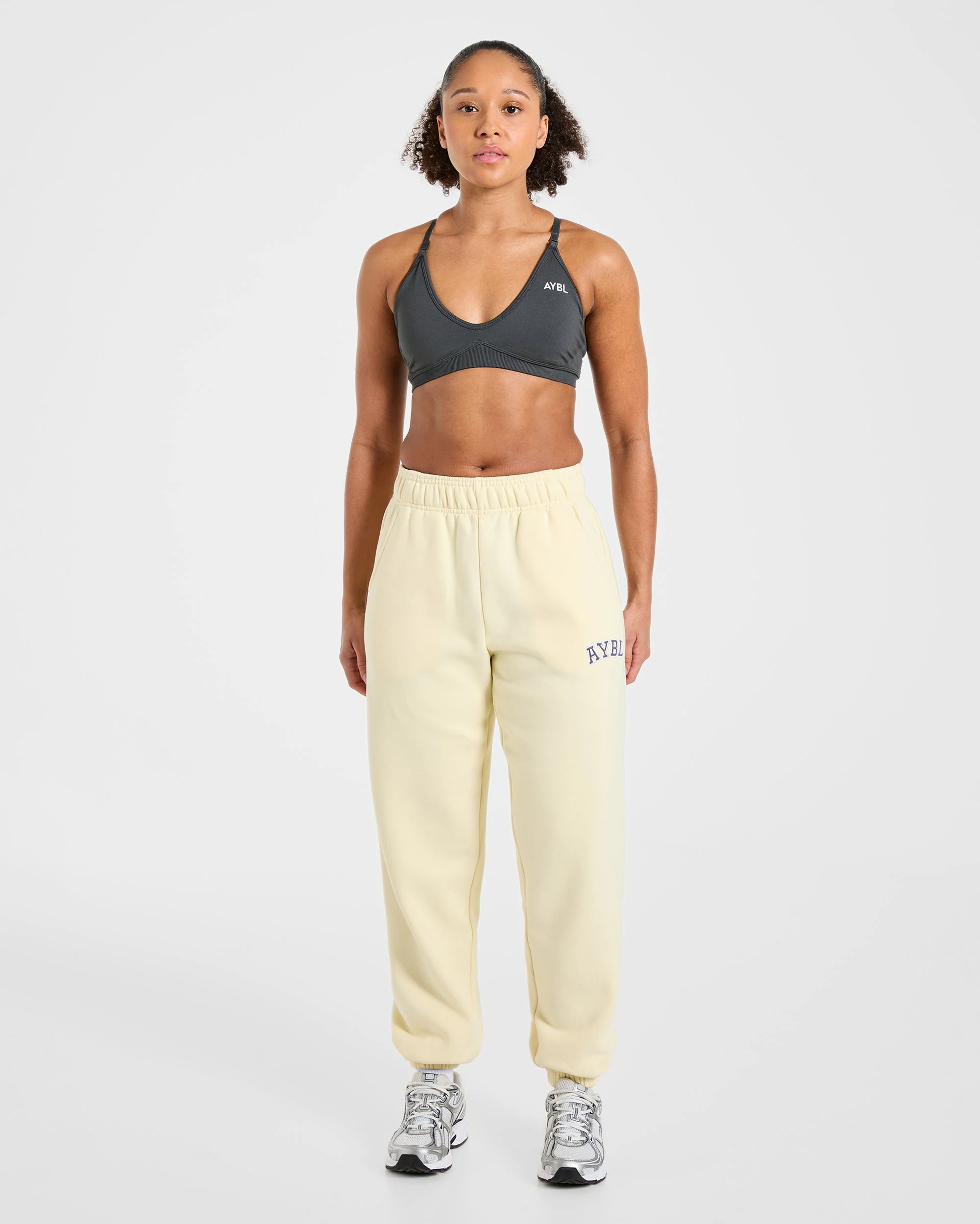 Varsity 2.0 Oversized Joggers - Butter Yellow - Image 3
