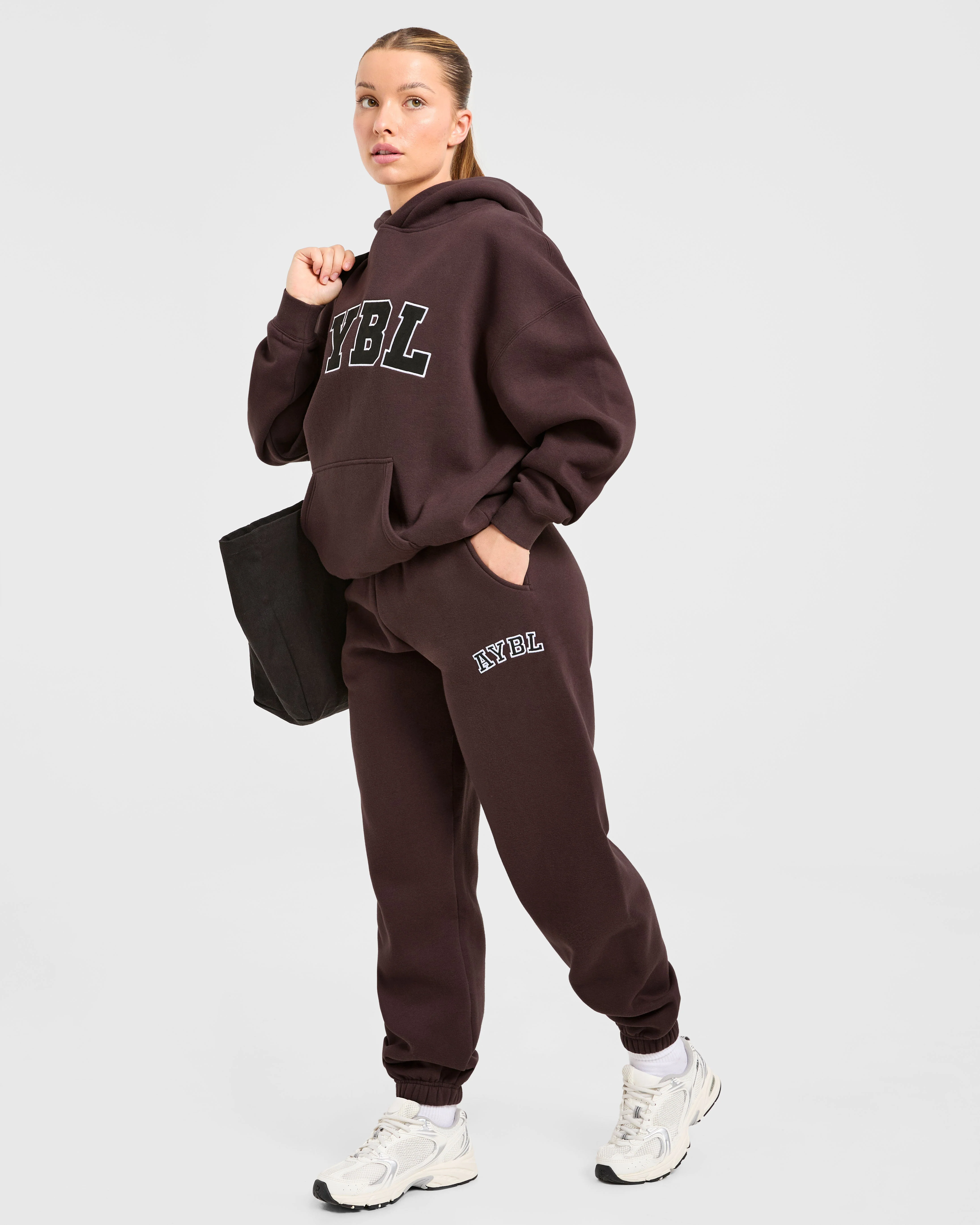 Varsity 2.0 Oversized Joggers - Cocoa Brown - Image 8
