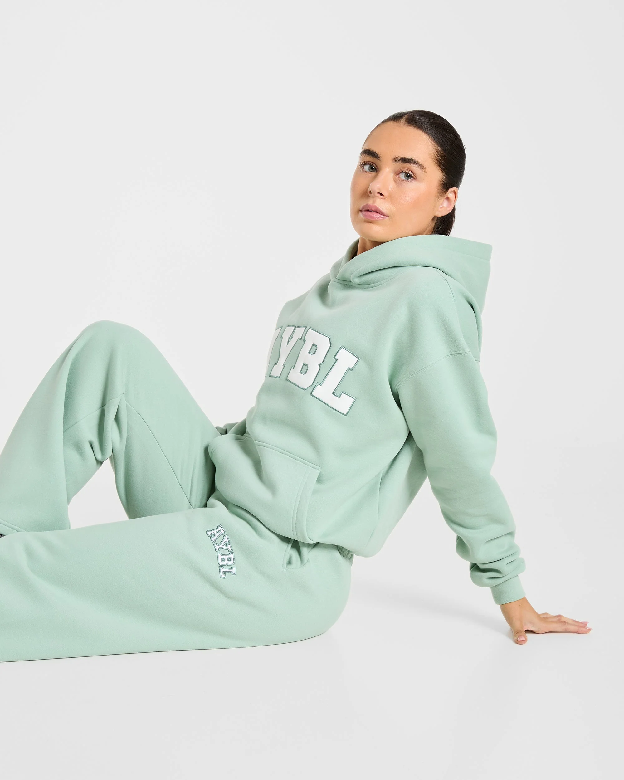 Varsity 2.0 Oversized Joggers - Sage Green - Image 7