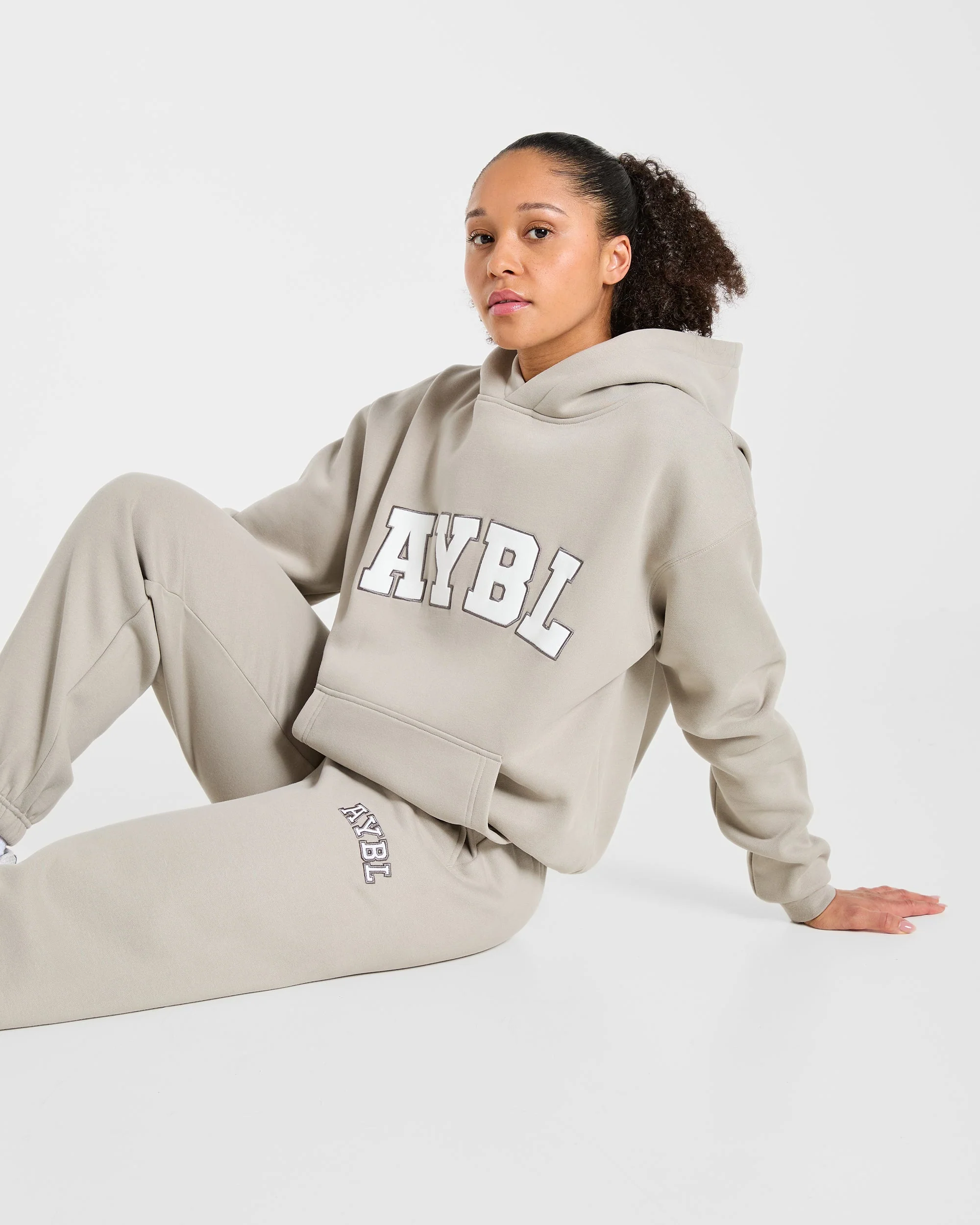 Varsity 2.0 Oversized Joggers - Taupe - Image 7