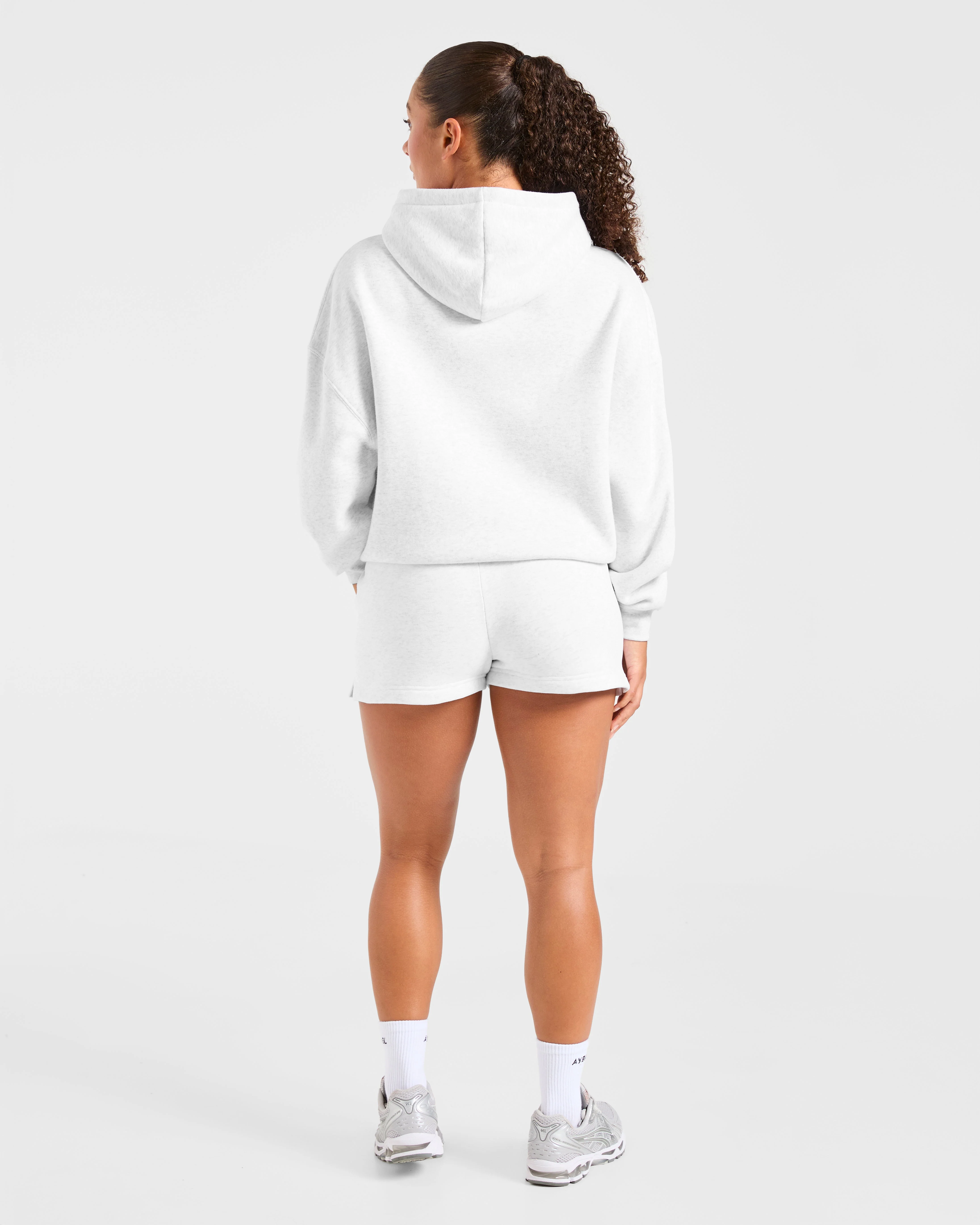 Varsity 2.0 Oversized Shorts - Heather Grey - Image 4