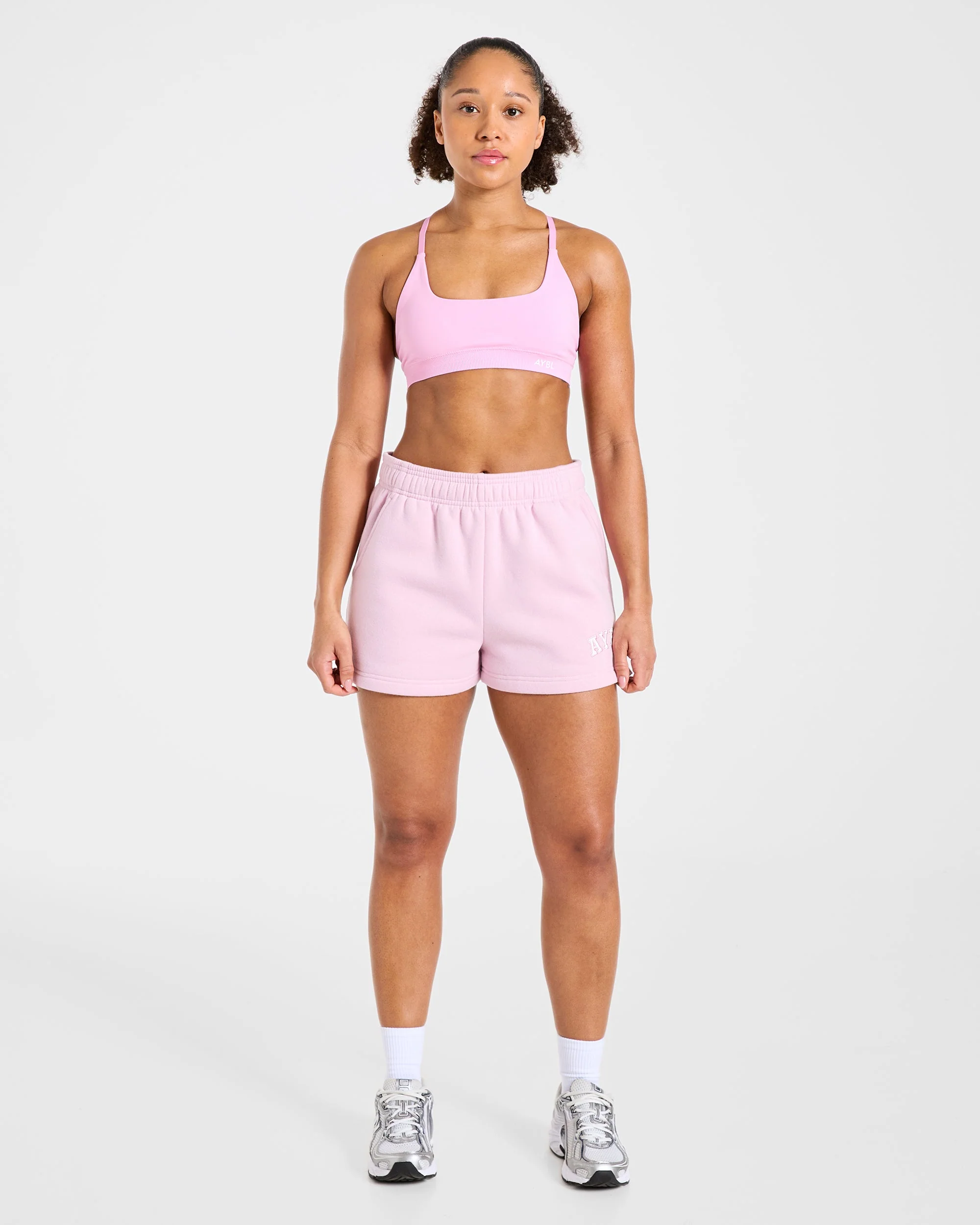 Varsity 2.0 Oversized Shorts - Iced Pink - Image 3