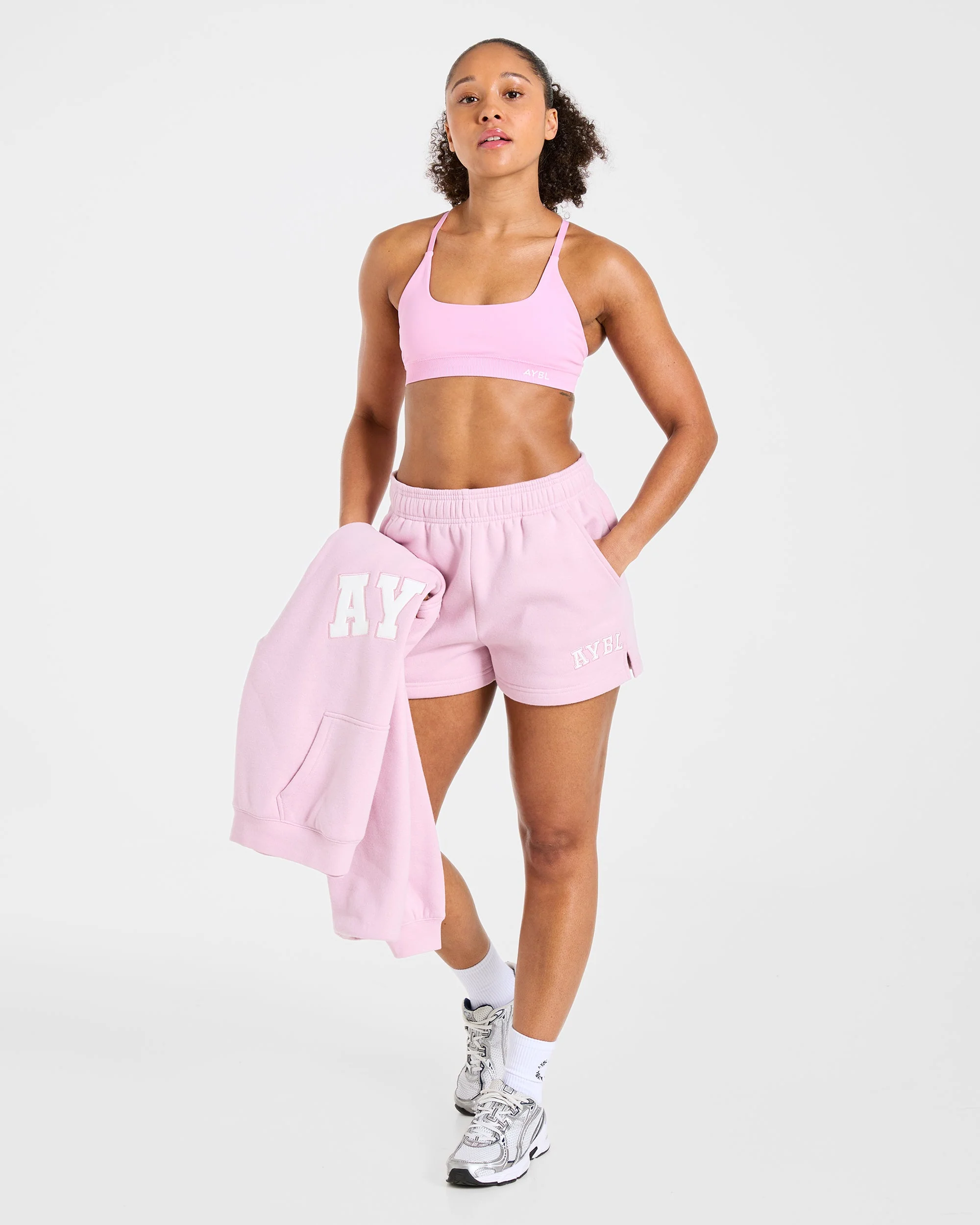 Varsity 2.0 Oversized Shorts - Iced Pink - Image 7