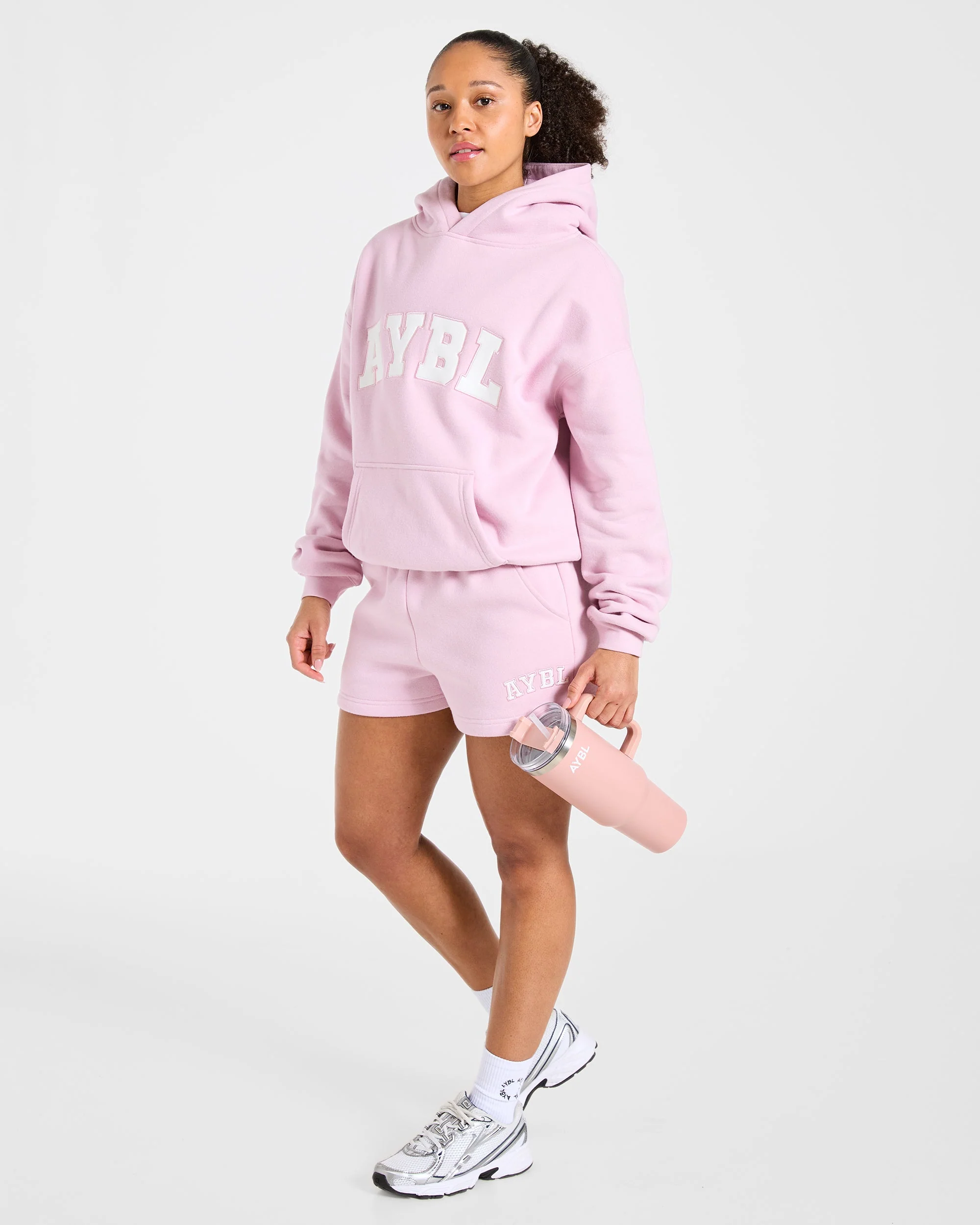Varsity 2.0 Oversized Shorts - Iced Pink - Image 8