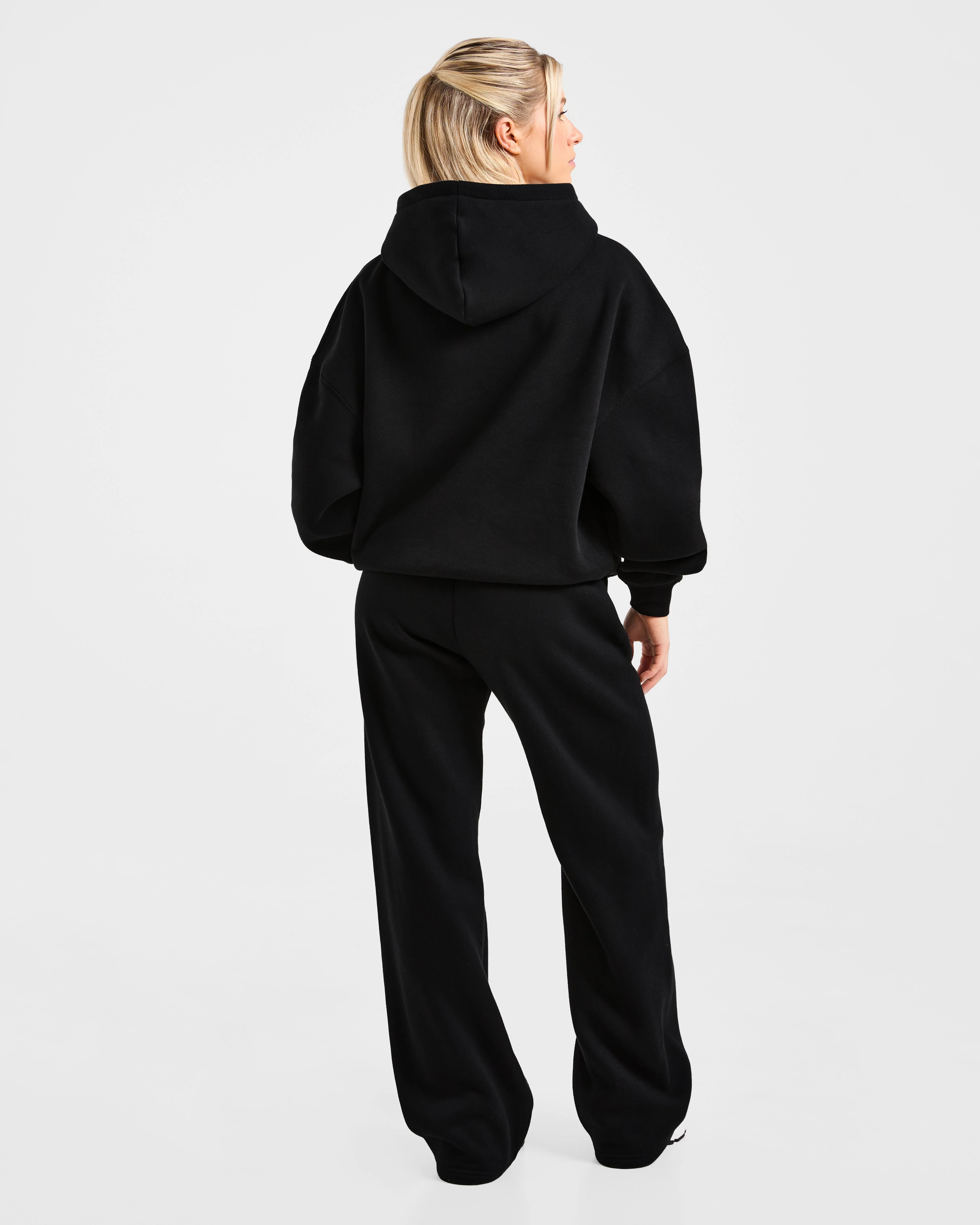 Varsity 2.0 Oversized Straight Leg Joggers - Black - Image 4