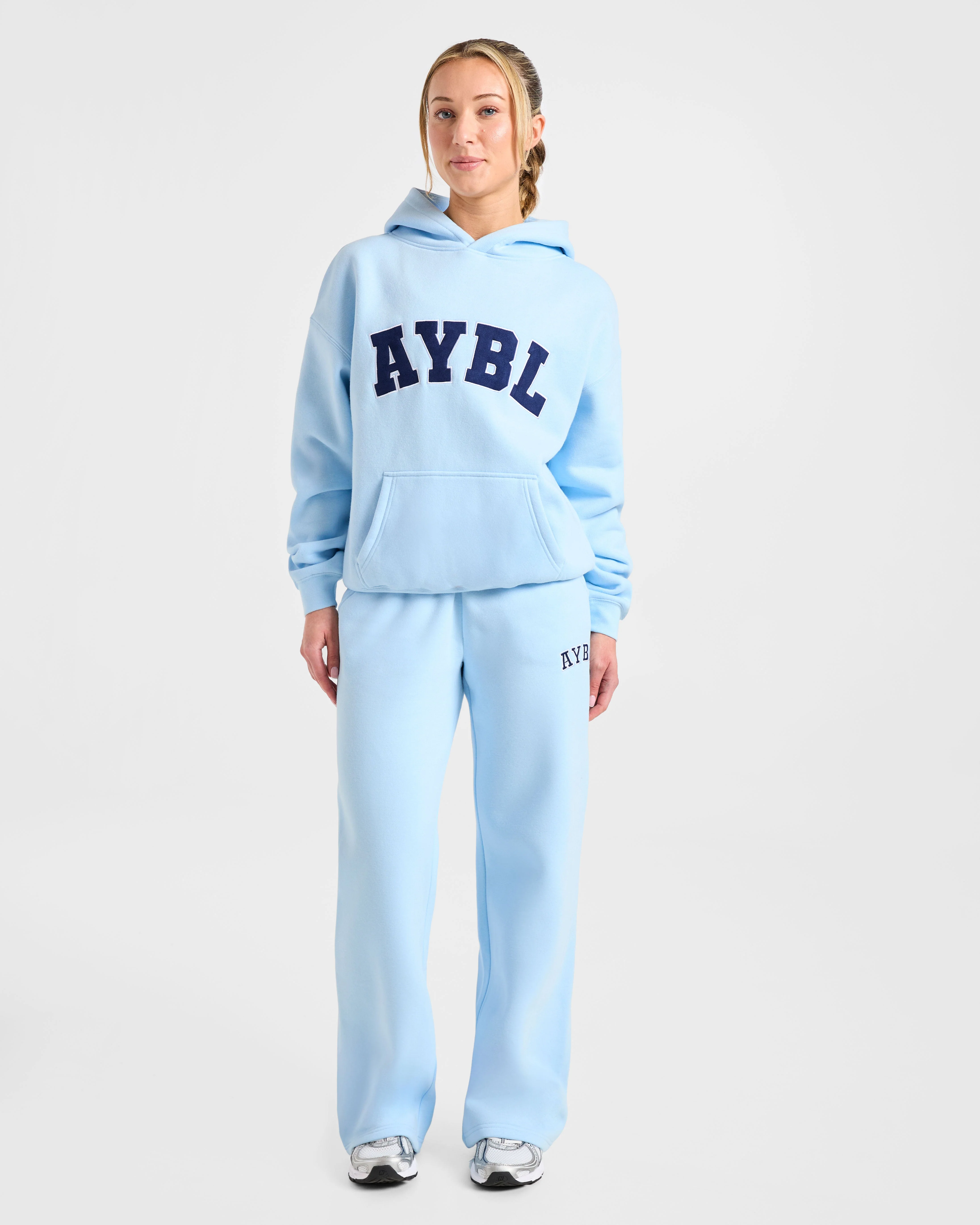 Varsity 2.0 Oversized Straight Leg Joggers - Blue/Navy - Image 3