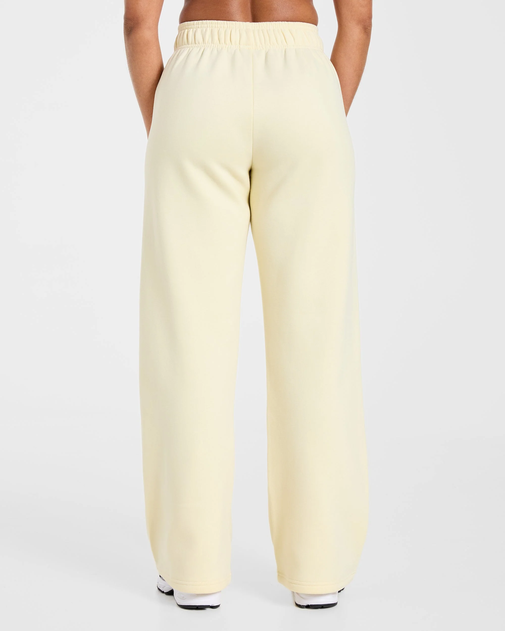 Varsity 2.0 Oversized Straight Leg Joggers - Butter Yellow - Image 2