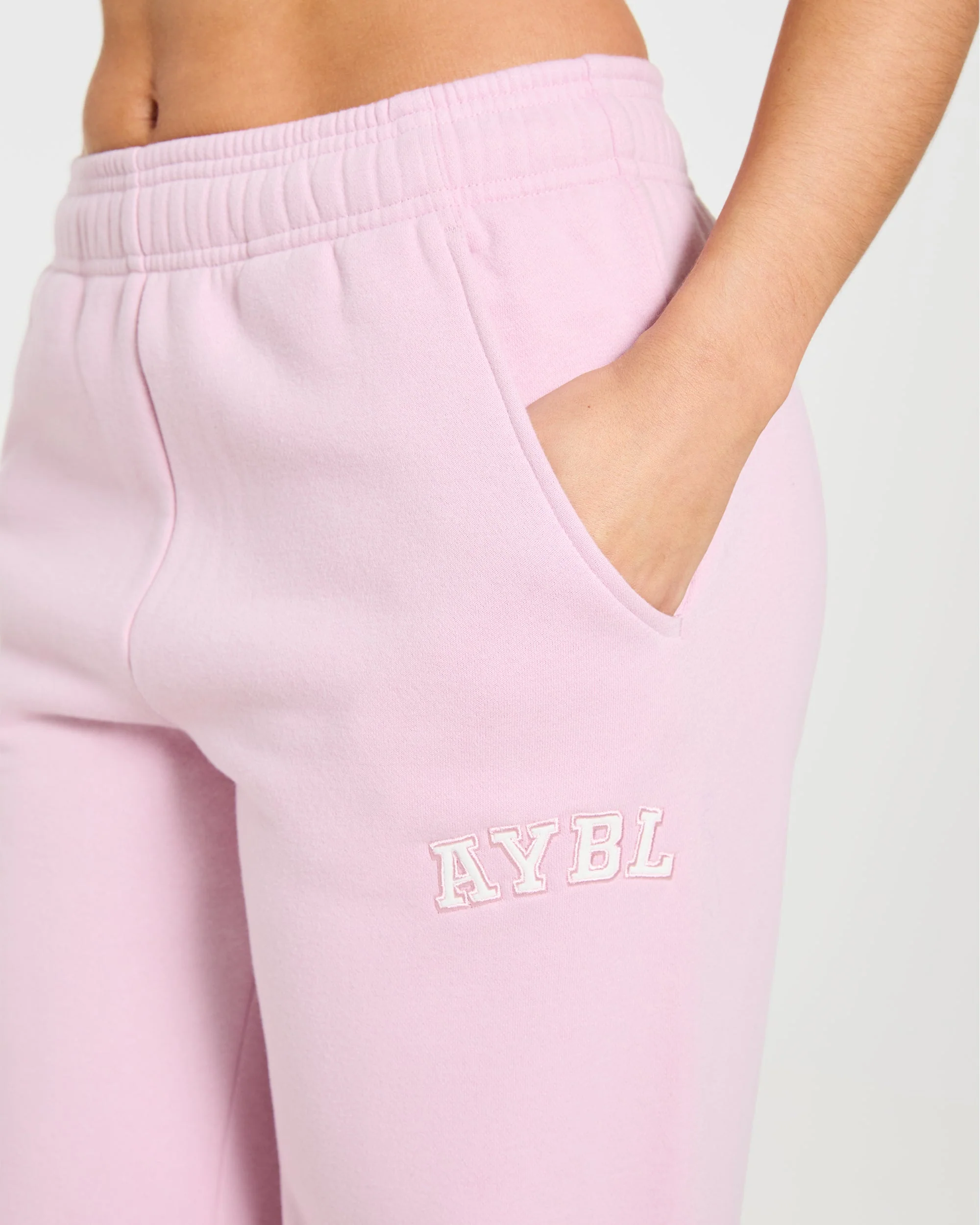 Varsity 2.0 Oversized Straight Leg Joggers - Iced Pink - Image 6